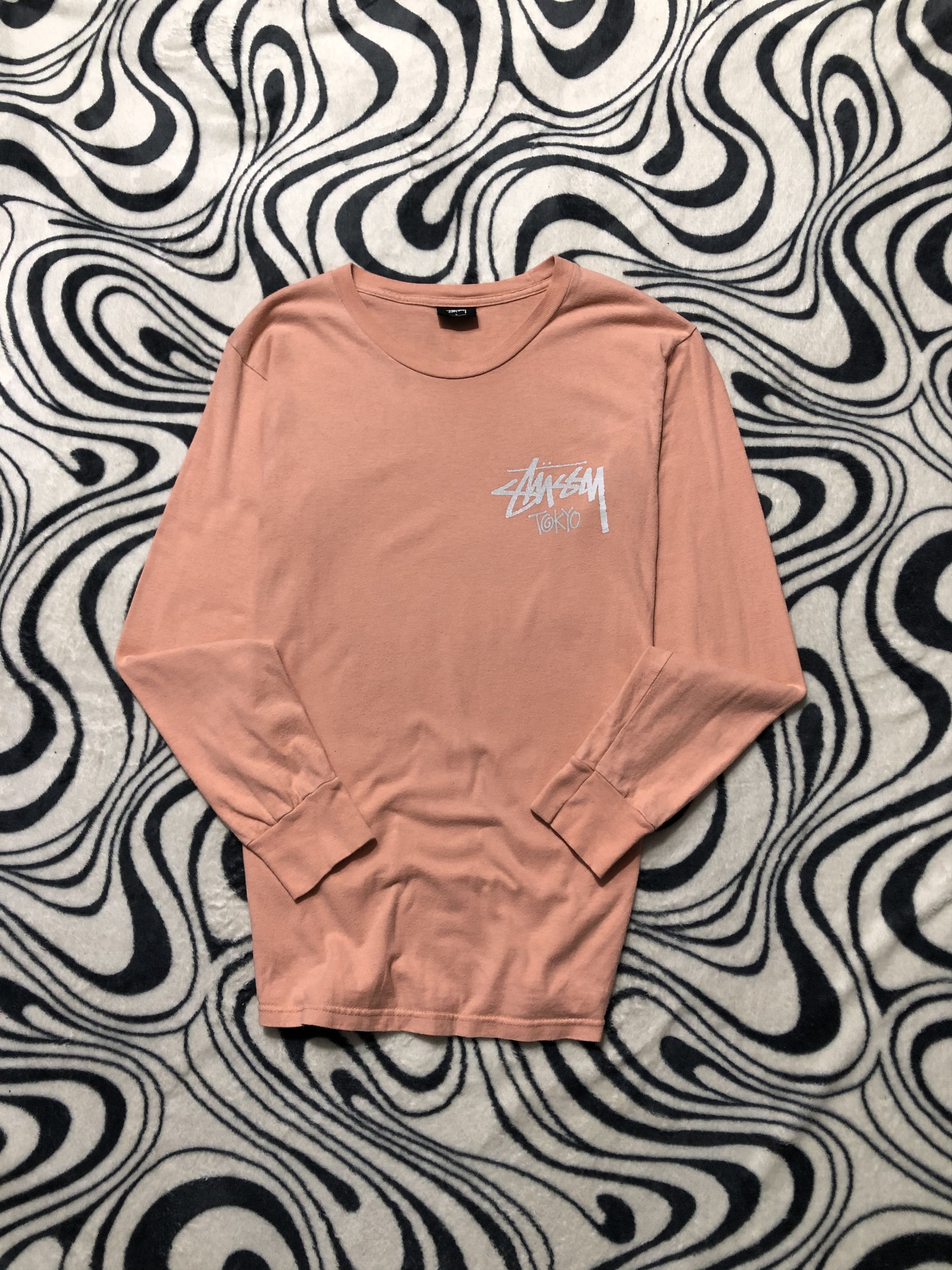 Stussy × Vintage Stussy Vintage Mens Long Sleeve T-Shirt Tee Size US S / EU 44-46 / 1 - 1 Thumbnail