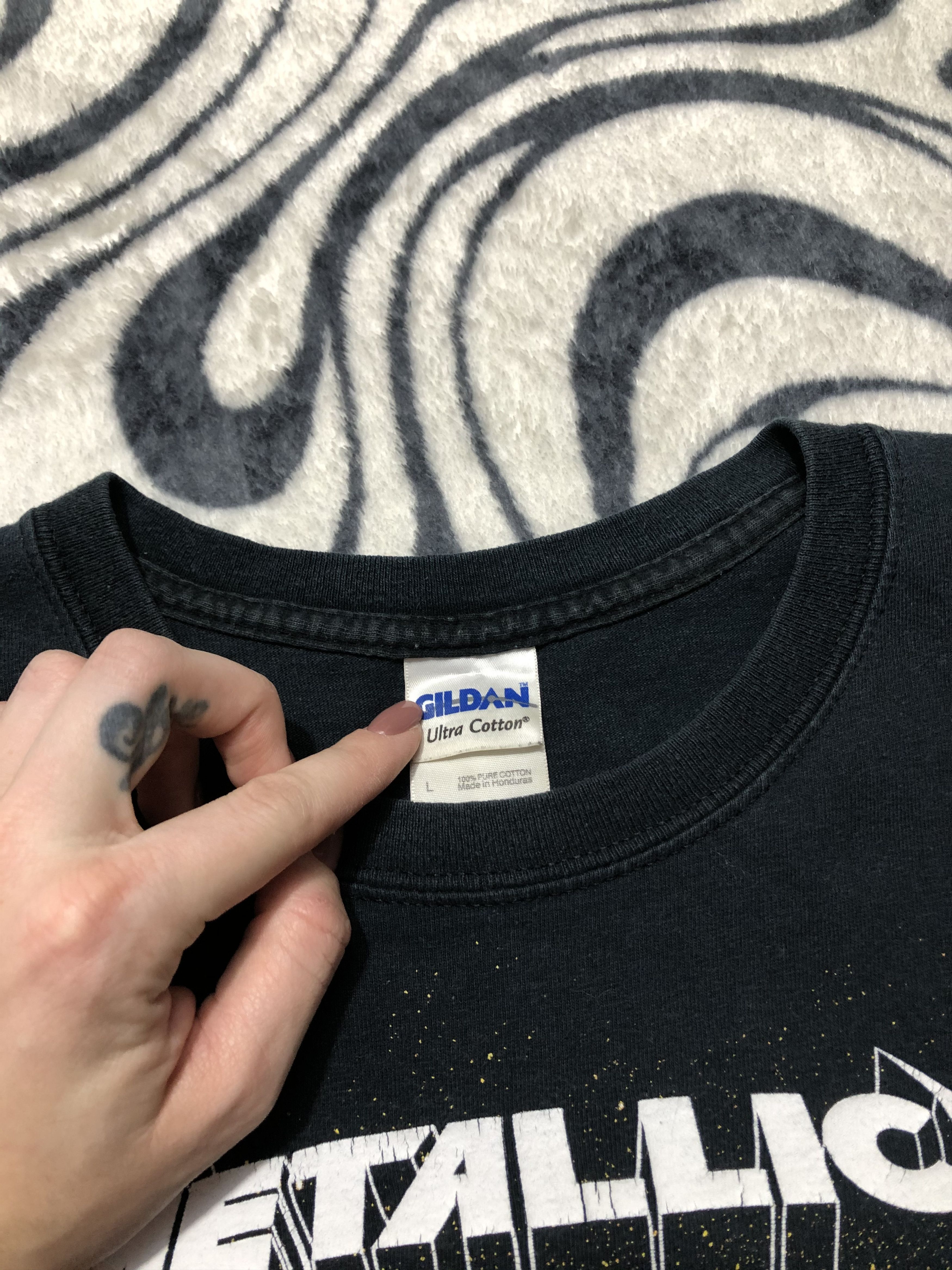 Band Tees × Metallica Metallica 2008 Vintage Rock Band T-Shirt Size US L / EU 52-54 / 3 - 5 Thumbnail