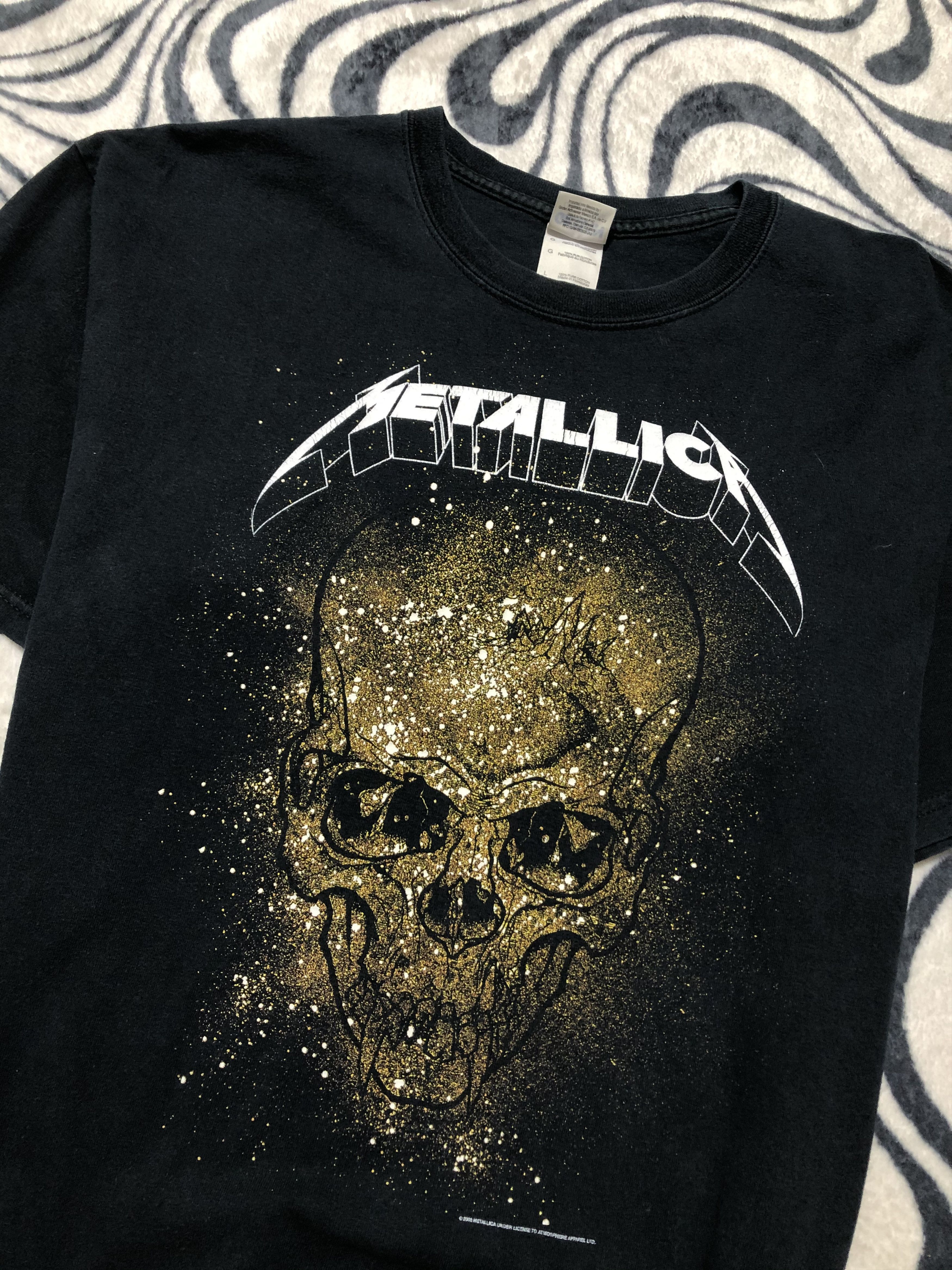Band Tees × Metallica Metallica 2008 Vintage Rock Band T-Shirt Size US L / EU 52-54 / 3 - 4 Thumbnail