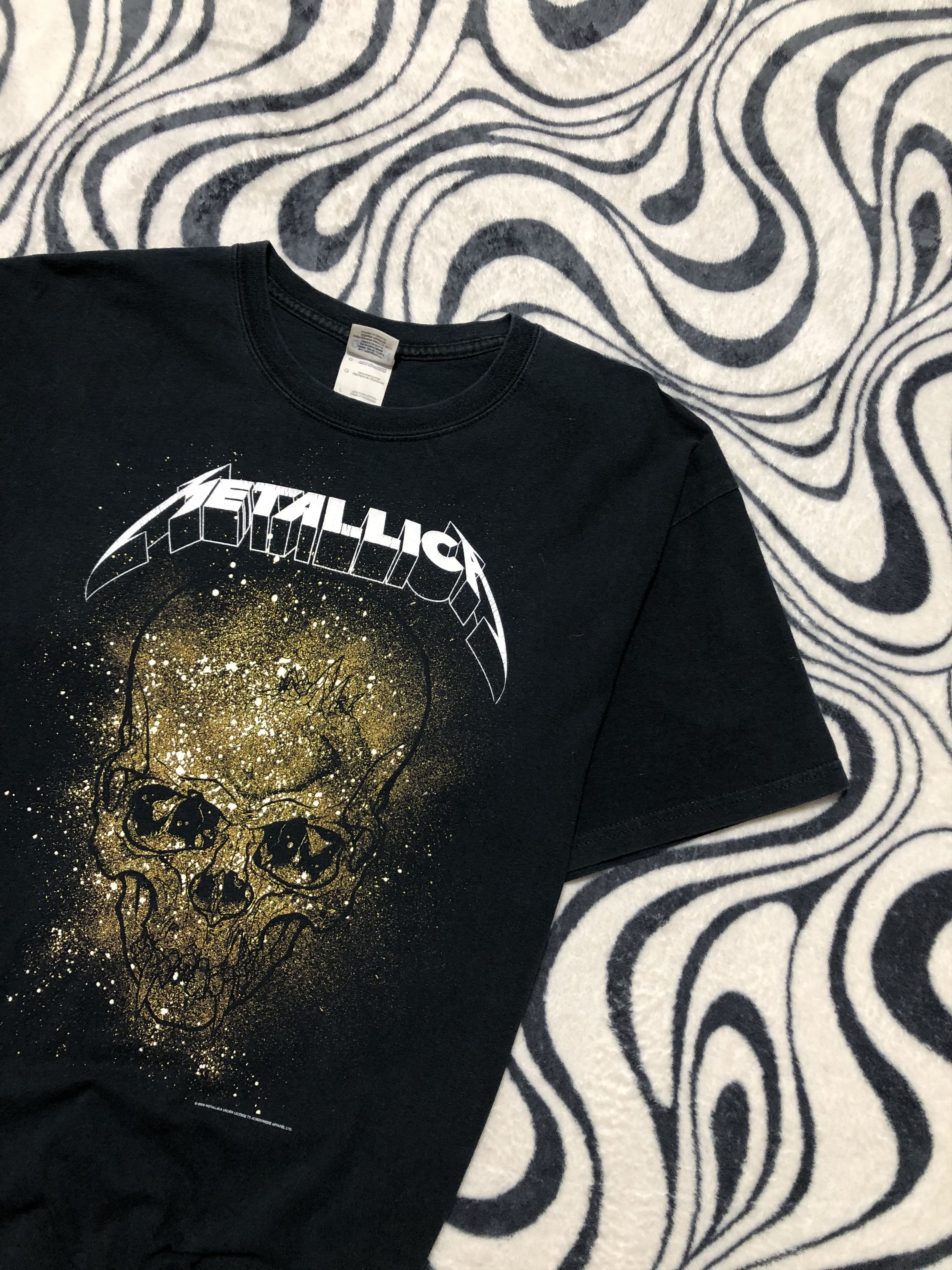 Band Tees × Metallica Metallica 2008 Vintage Rock Band T-Shirt Size US L / EU 52-54 / 3 - 2 Thumbnail