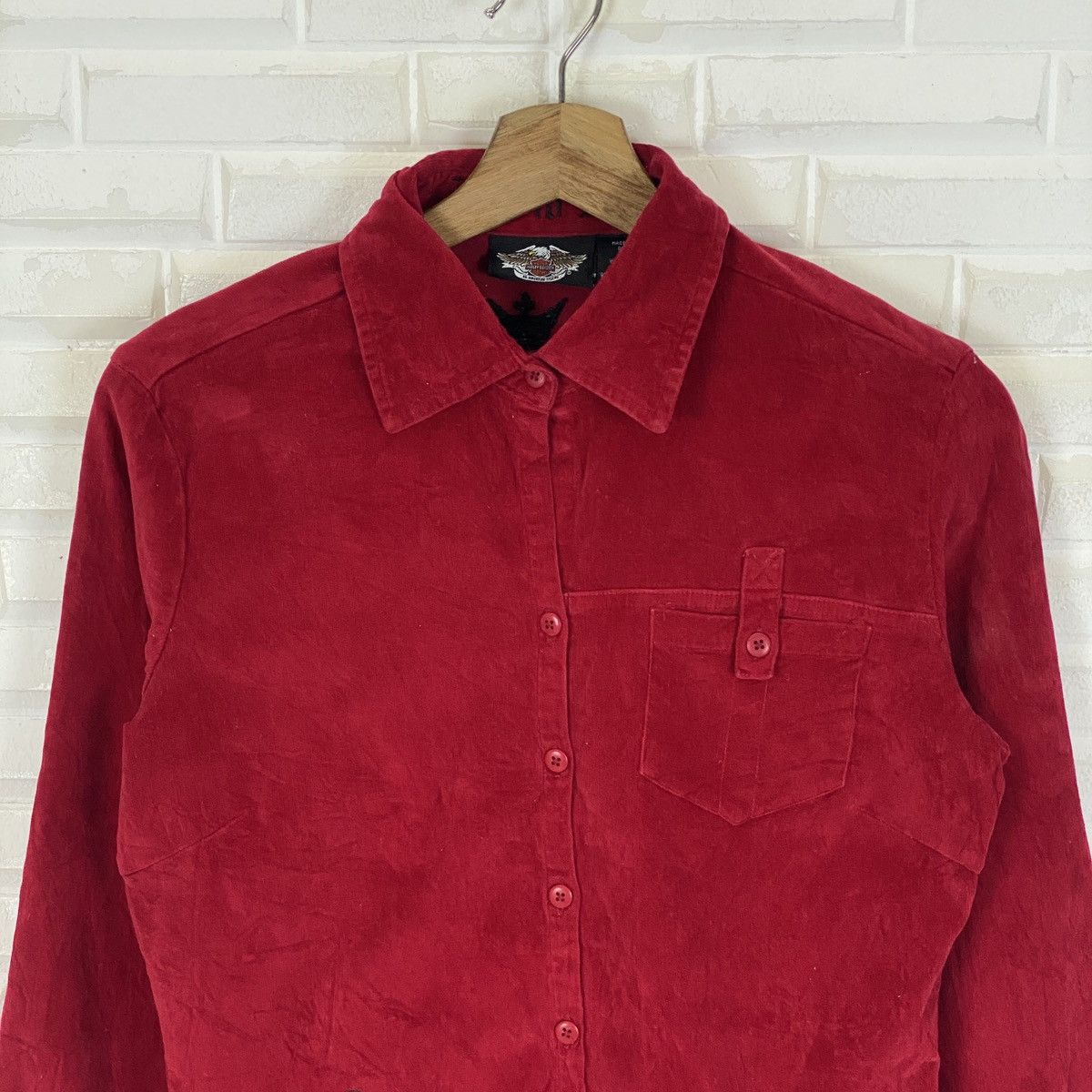 Harley Davidson Harley Davidson Live To Ride Corduroy Button up Size S / US 4 / IT 40 - 4 Thumbnail