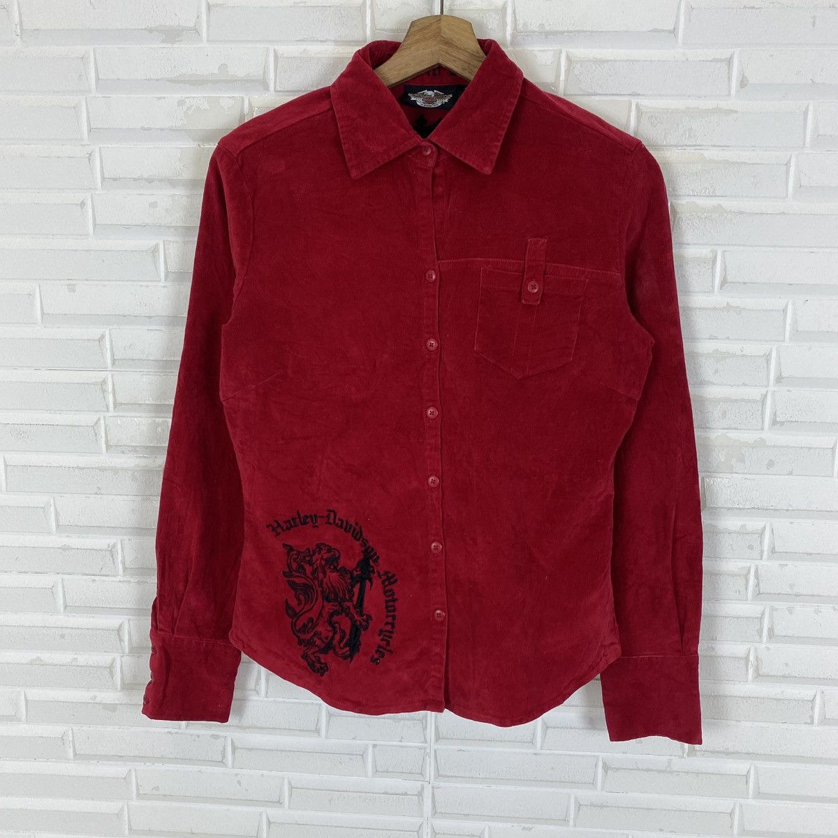 Harley Davidson Harley Davidson Live To Ride Corduroy Button up Size S / US 4 / IT 40 - 2 Thumbnail