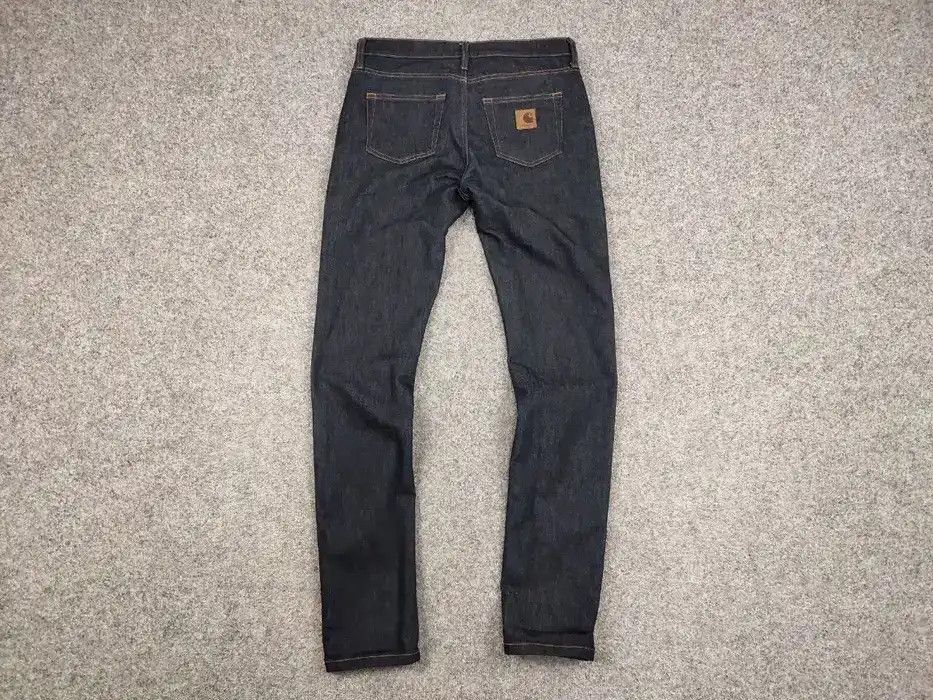 Carhartt Carhartt Wip Rebel Pant Dark Blue Logo Denim Jeans Size US 31 - 7 Thumbnail