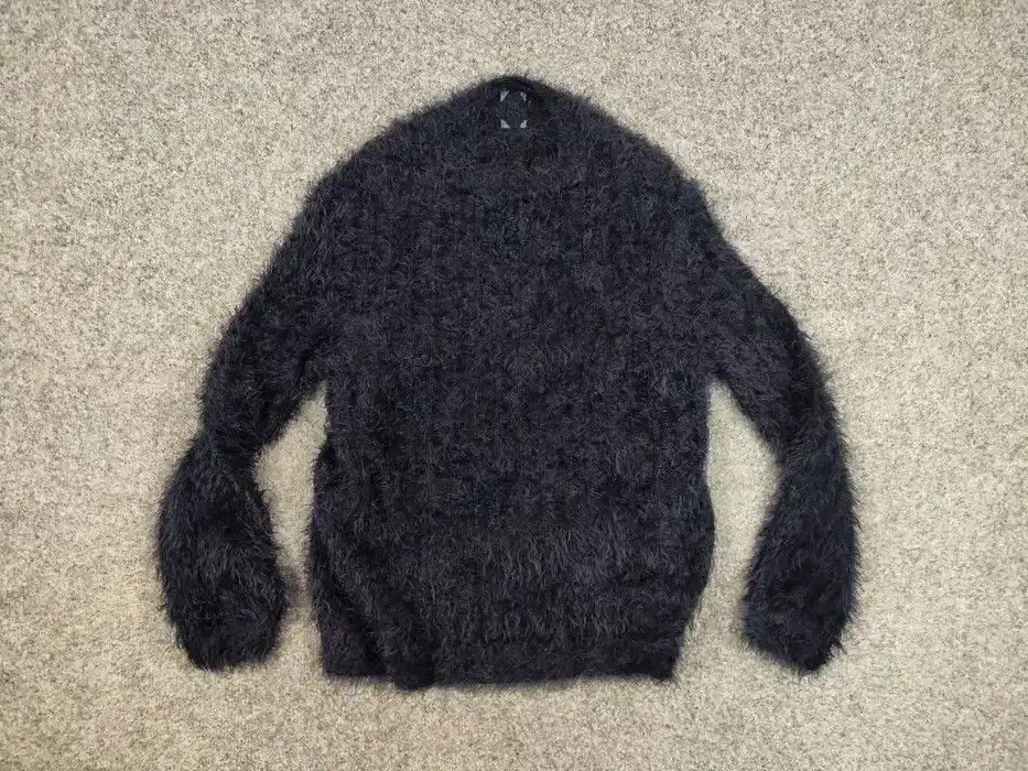 Japanese Brand Vintage 90's Japanese Dark Mohair Style Fuzzy Sweater Hype Size US S / EU 44-46 / 1 - 5 Thumbnail