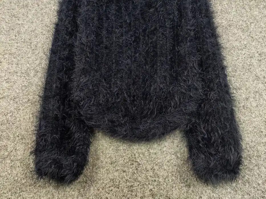 Japanese Brand Vintage 90's Japanese Dark Mohair Style Fuzzy Sweater Hype Size US S / EU 44-46 / 1 - 4 Thumbnail