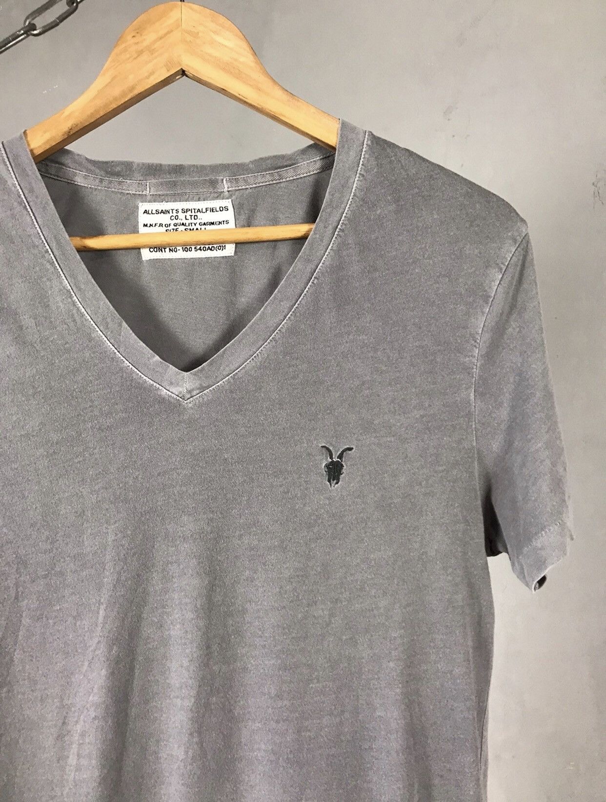 Allsaints Allsaints Luxury Streetwear Gray Tee Size US S / EU 44-46 / 1 - 2 Thumbnail