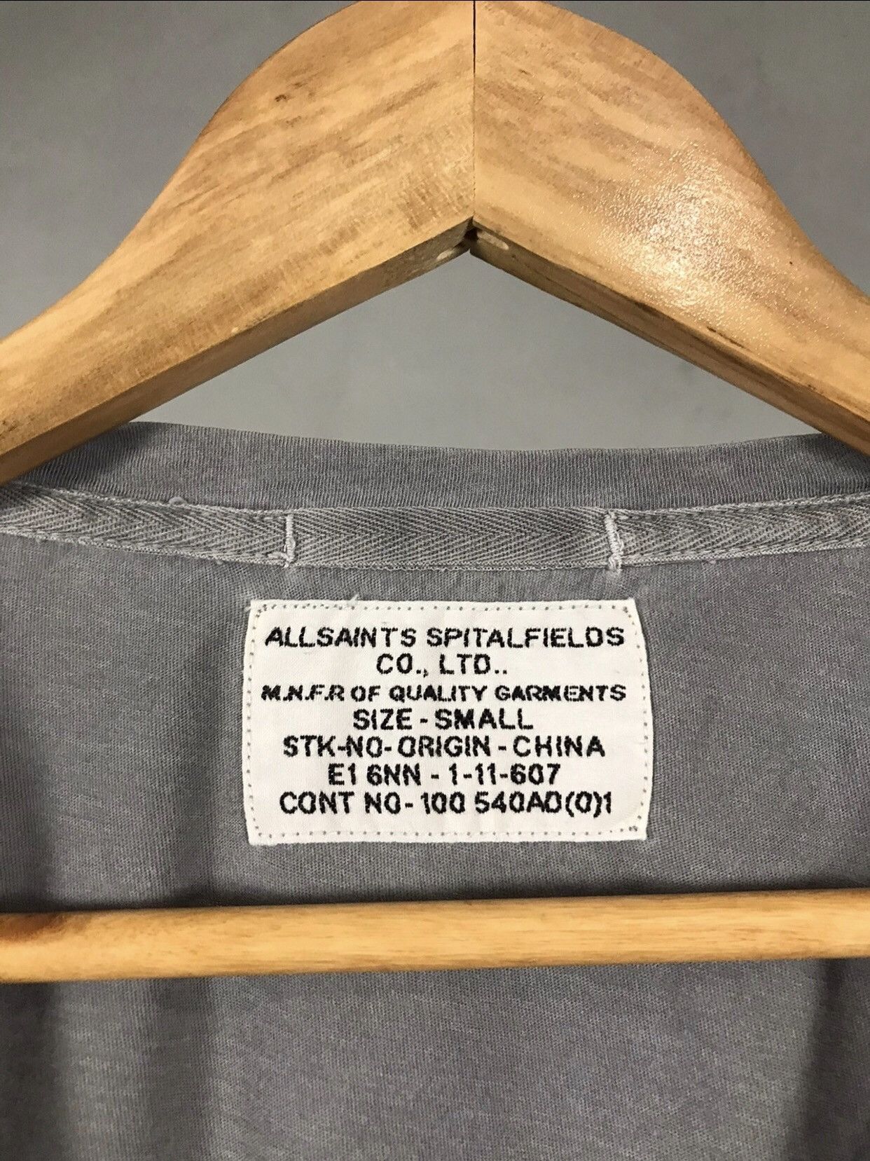 Allsaints Allsaints Luxury Streetwear Gray Tee Size US S / EU 44-46 / 1 - 4 Thumbnail