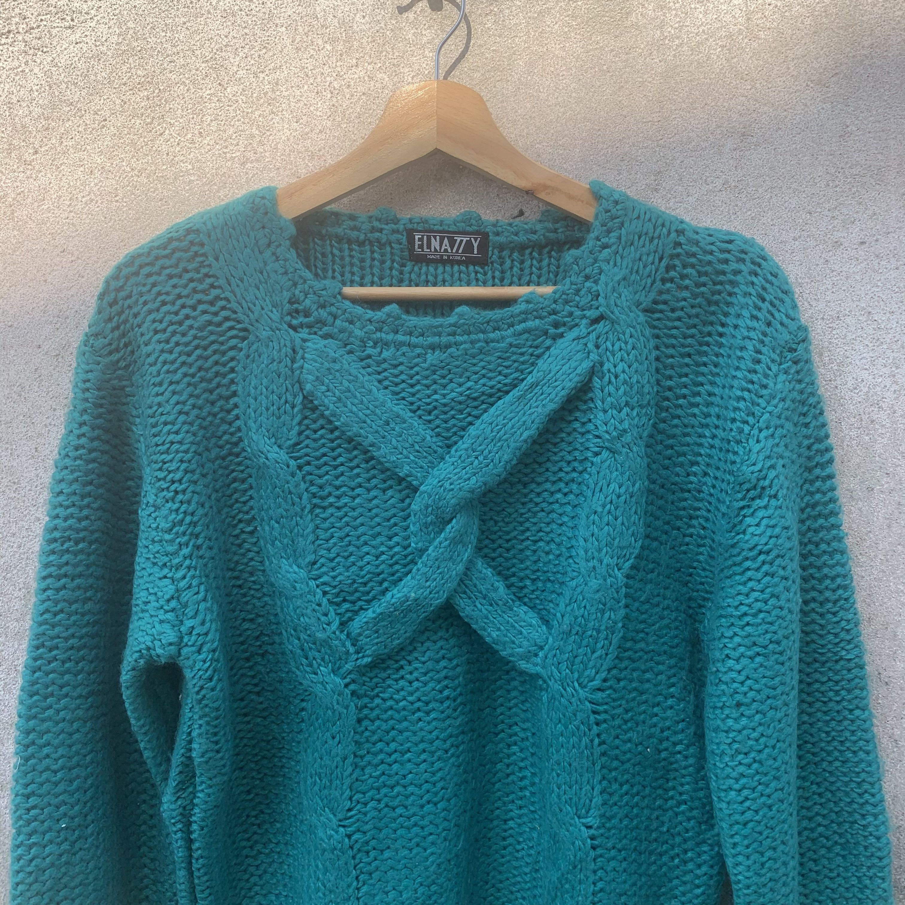 Aran Isles Knitwear Honeycomb Cable Knit Isle Sweater Japanese Pullover Jumper Size M / US 6-8 / IT 42-44 - 2 Thumbnail