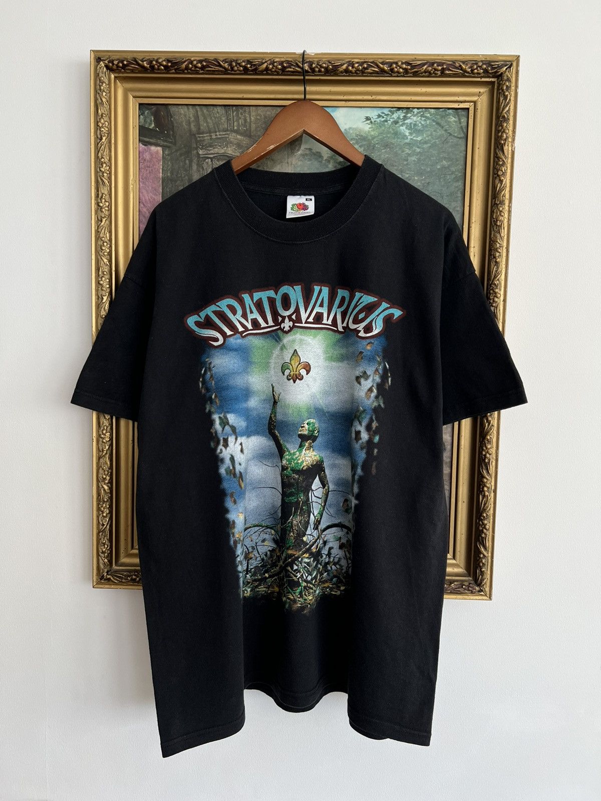 Vintage 2000s Stratovarius Elements Black Tee (Gamma Ray)