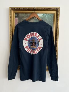 Powell-Peralta Supreme Long Sleeve T-Shirt - Navy