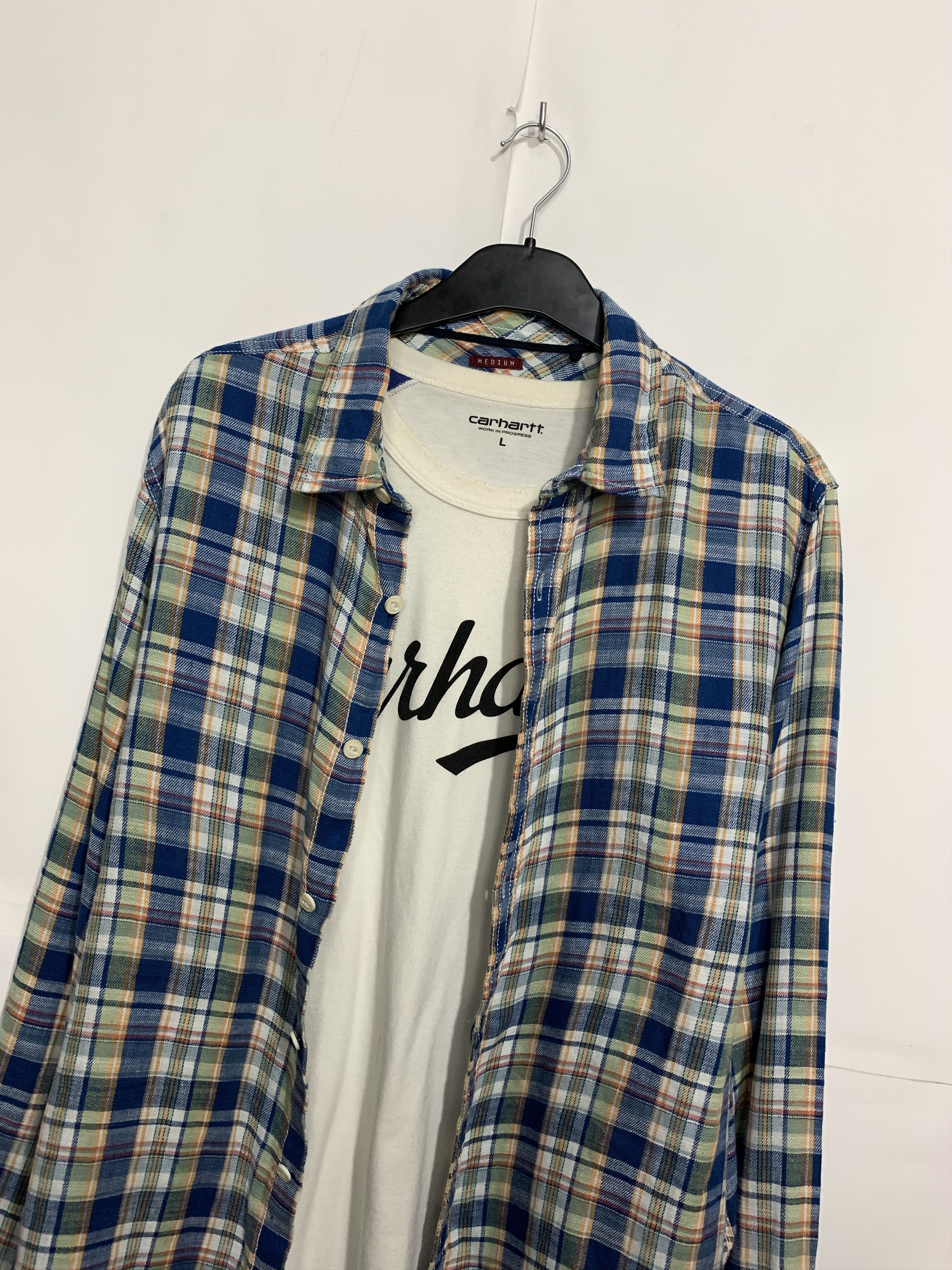 Flannel Vintage Flannel Plaid Shirt Travis style Size US M / EU 48-50 / 2 - 1 Thumbnail
