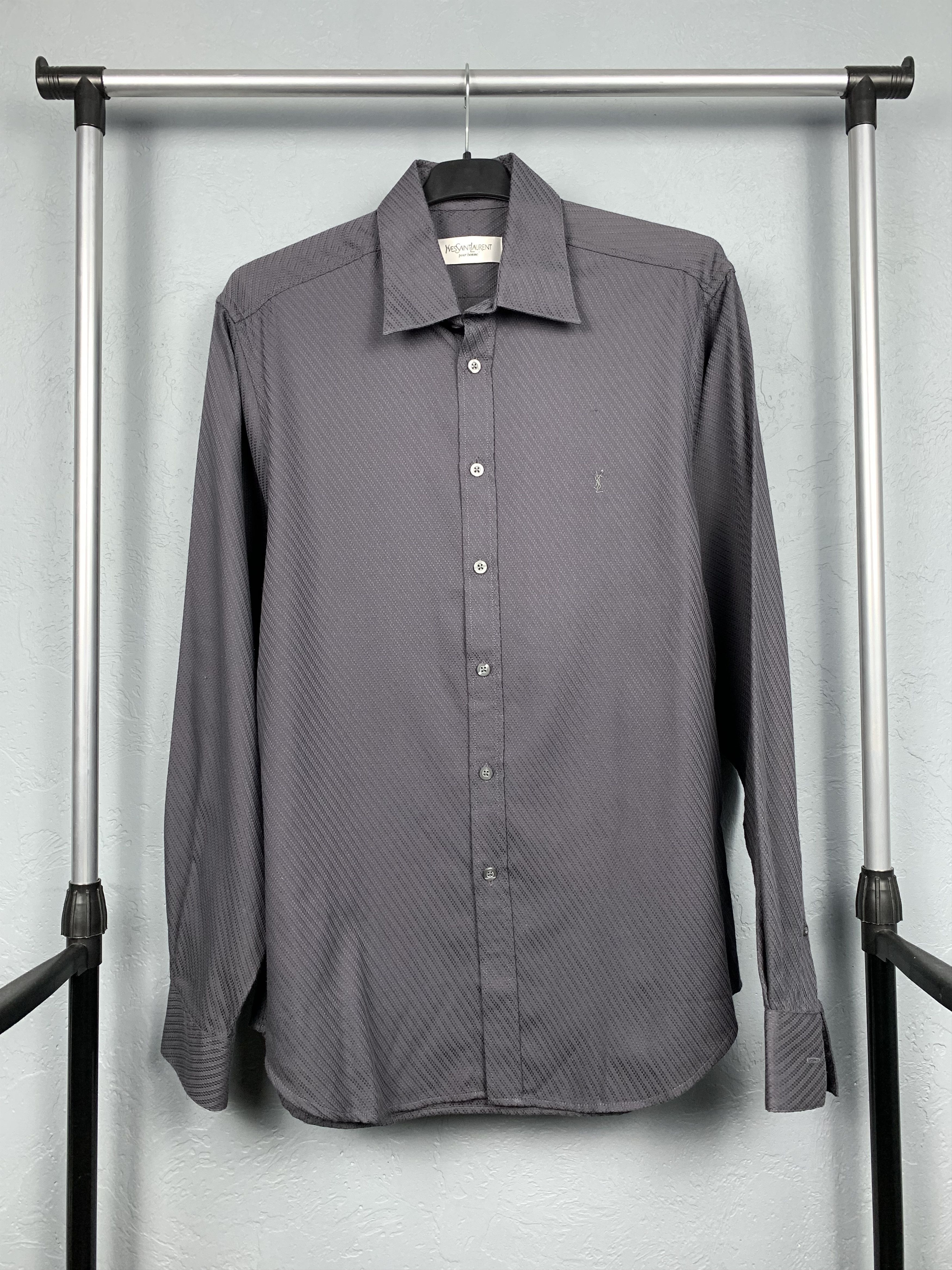 Yves Saint Laurent Yves Saint Laurent YSL mens long sleeve shirt Size US M / EU 48-50 / 2 - 1 Thumbnail