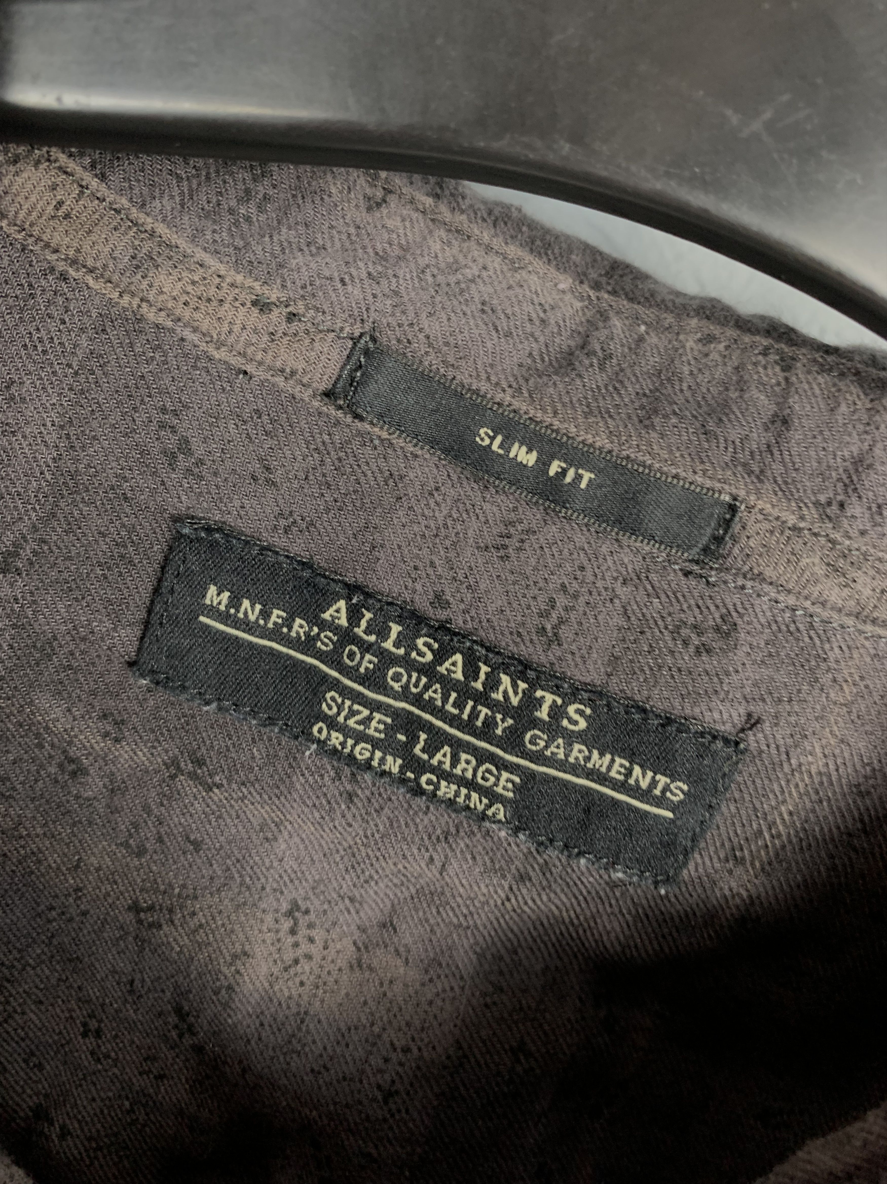 Allsaints Allsaints Vintage Mens Paisley Check Long Sleeve Shirt Size US L / EU 52-54 / 3 - 3 Thumbnail