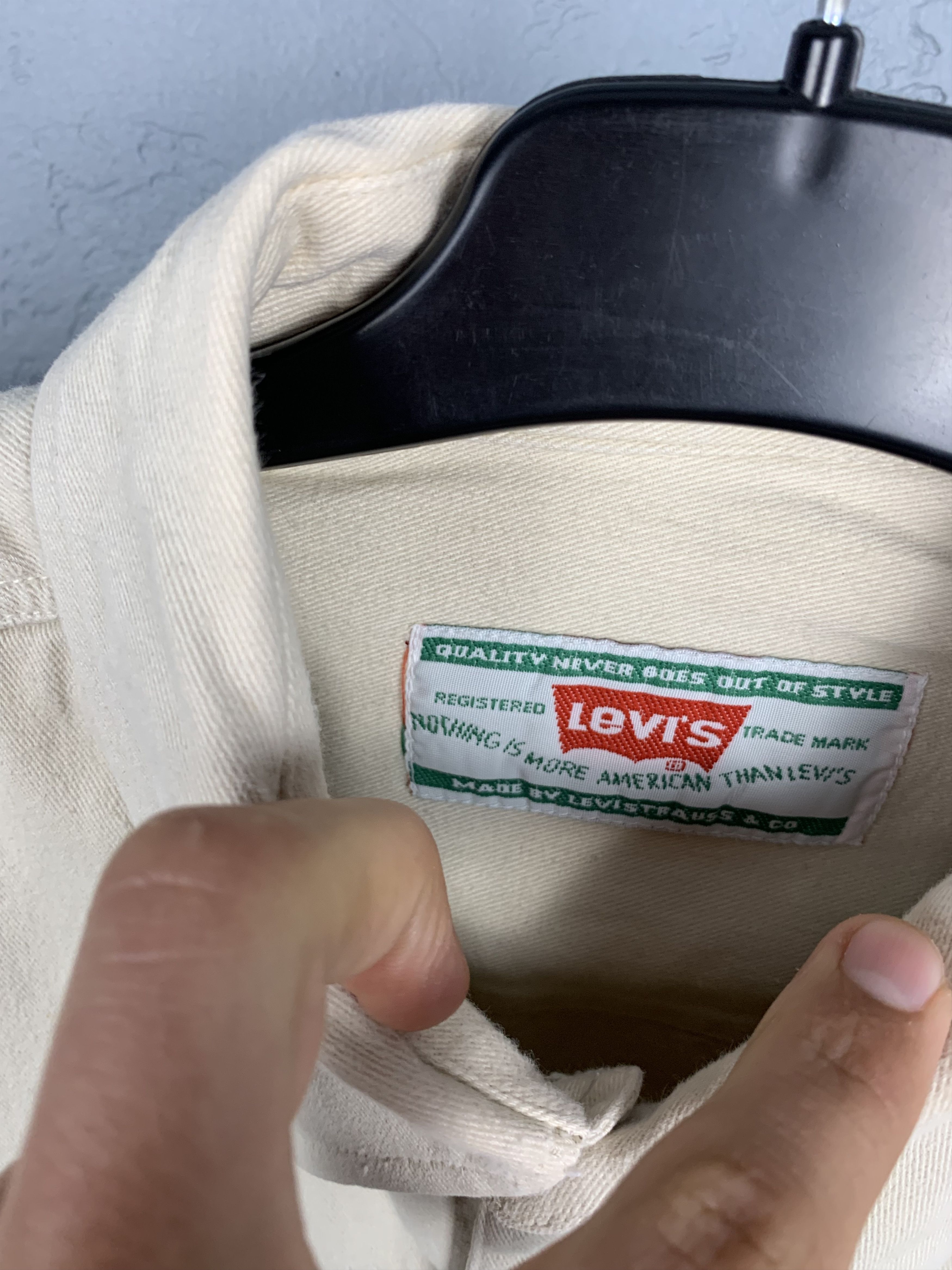 Levi's Levis Vintage Beige Denim Shirt Size US M / EU 48-50 / 2 - 4 Thumbnail