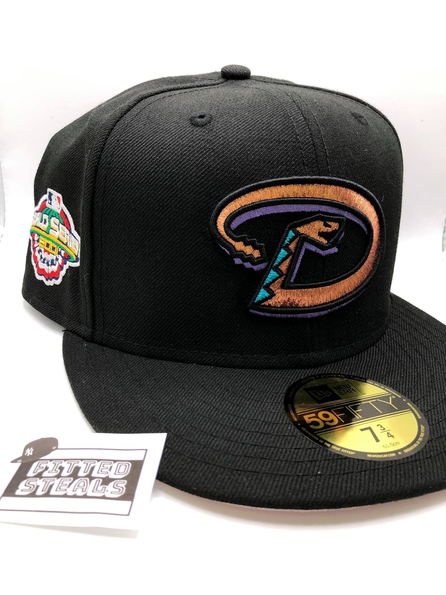 New Era Topperzstore Black Arizona Diamondbacks Pink UV 7 3/4