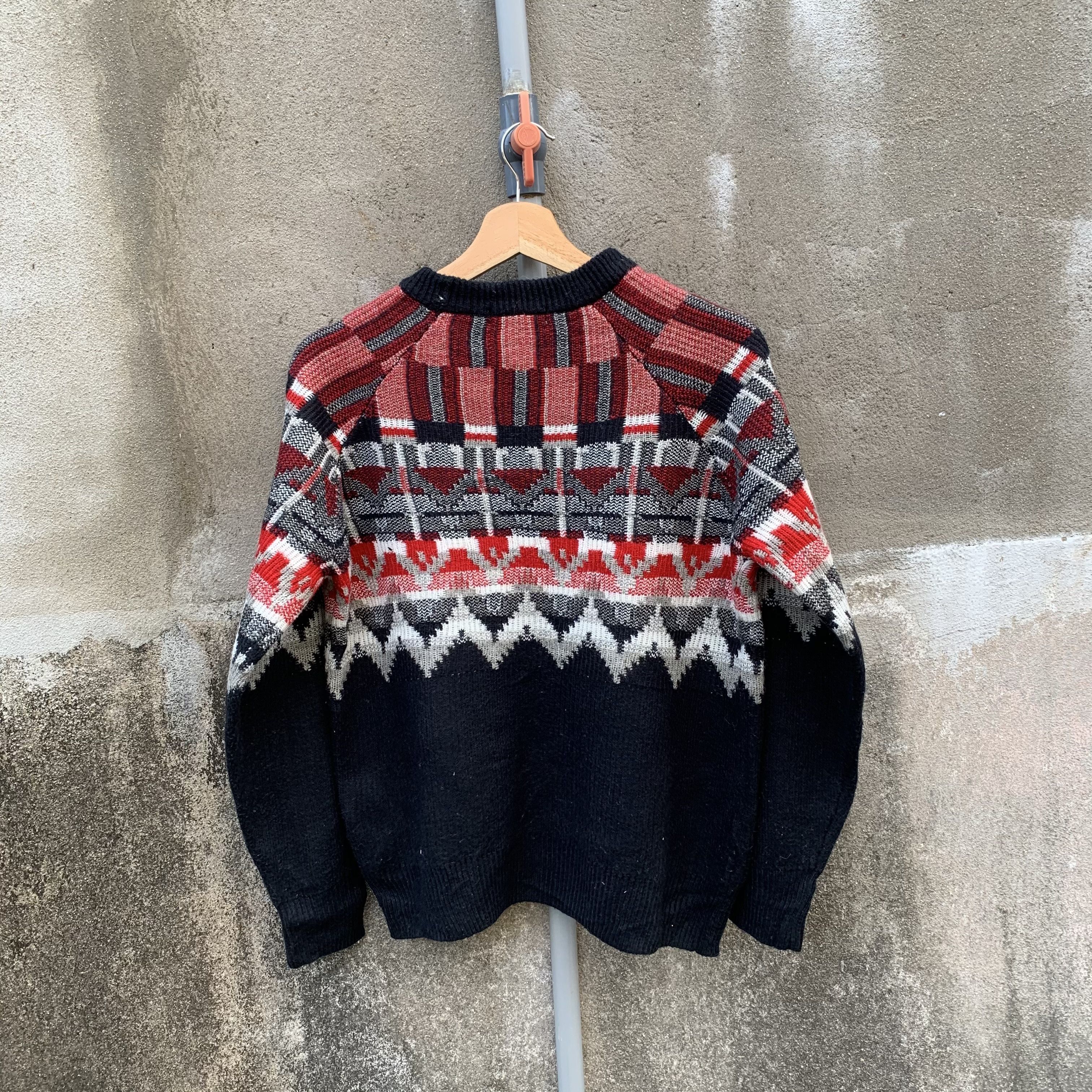 Japanese Brand JAPANESE Knit Jumper Zig Zag Pattern RARE Arts Sweater Size US M / EU 48-50 / 2 - 8 Thumbnail