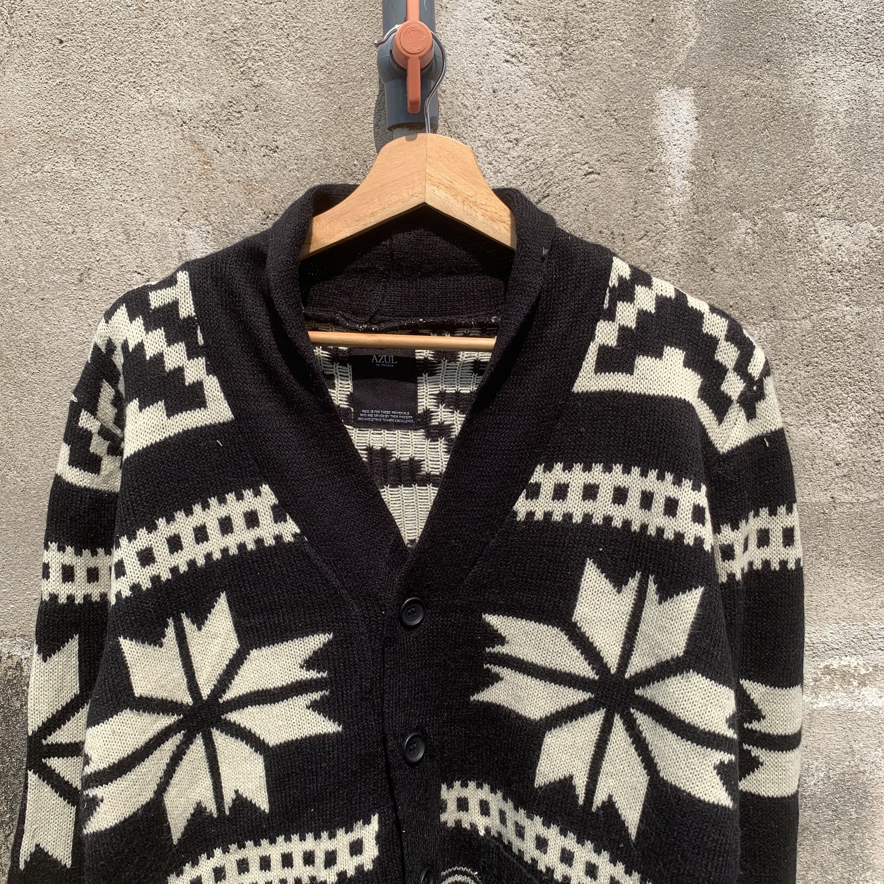 Japanese Brand 💥 STEALS💥 AZTEC Knit Navajo Jumper Native Cardigan Sweater Size US M / EU 48-50 / 2 - 2 Thumbnail