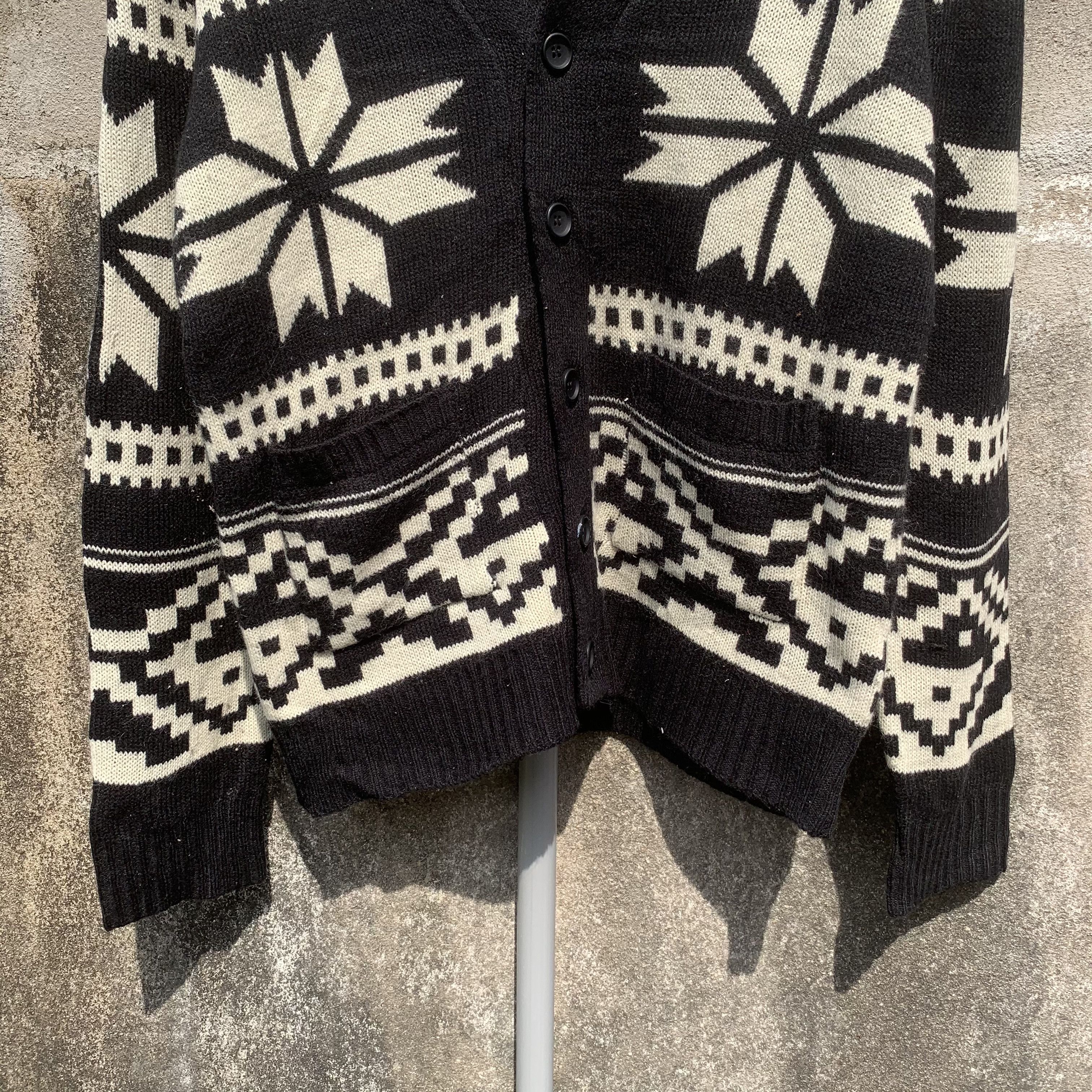 Japanese Brand 💥 STEALS💥 AZTEC Knit Navajo Jumper Native Cardigan Sweater Size US M / EU 48-50 / 2 - 3 Thumbnail