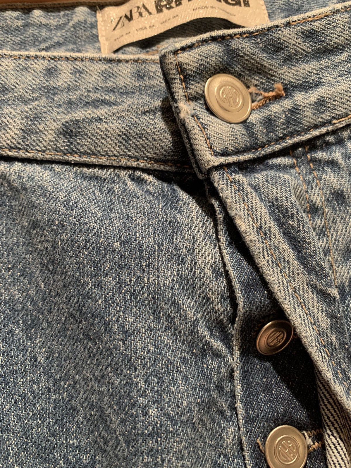 Rhude × Zara *RARE* New Rhude x Zara Rhuigi Turkish Made Denim Jeans - 34 Size US 34 / EU 50 - 9 Thumbnail