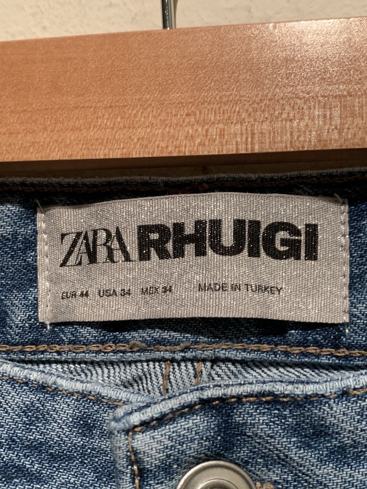 Rhude × Zara *RARE* New Rhude x Zara Rhuigi Turkish Made Denim Jeans - 34 Size US 34 / EU 50 - 10 Thumbnail