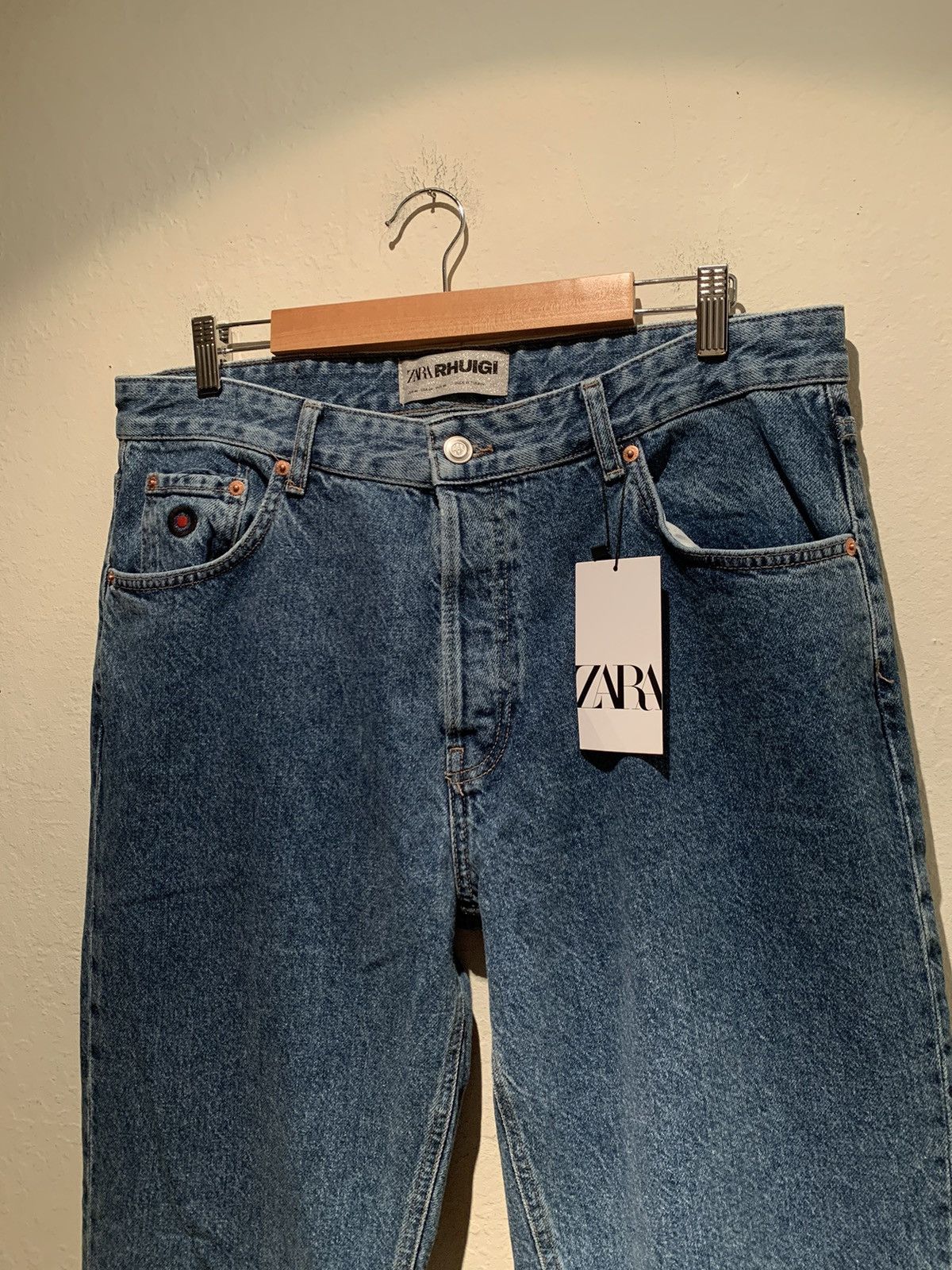 Rhude × Zara *RARE* New Rhude x Zara Rhuigi Turkish Made Denim Jeans - 34 Size US 34 / EU 50 - 3 Thumbnail