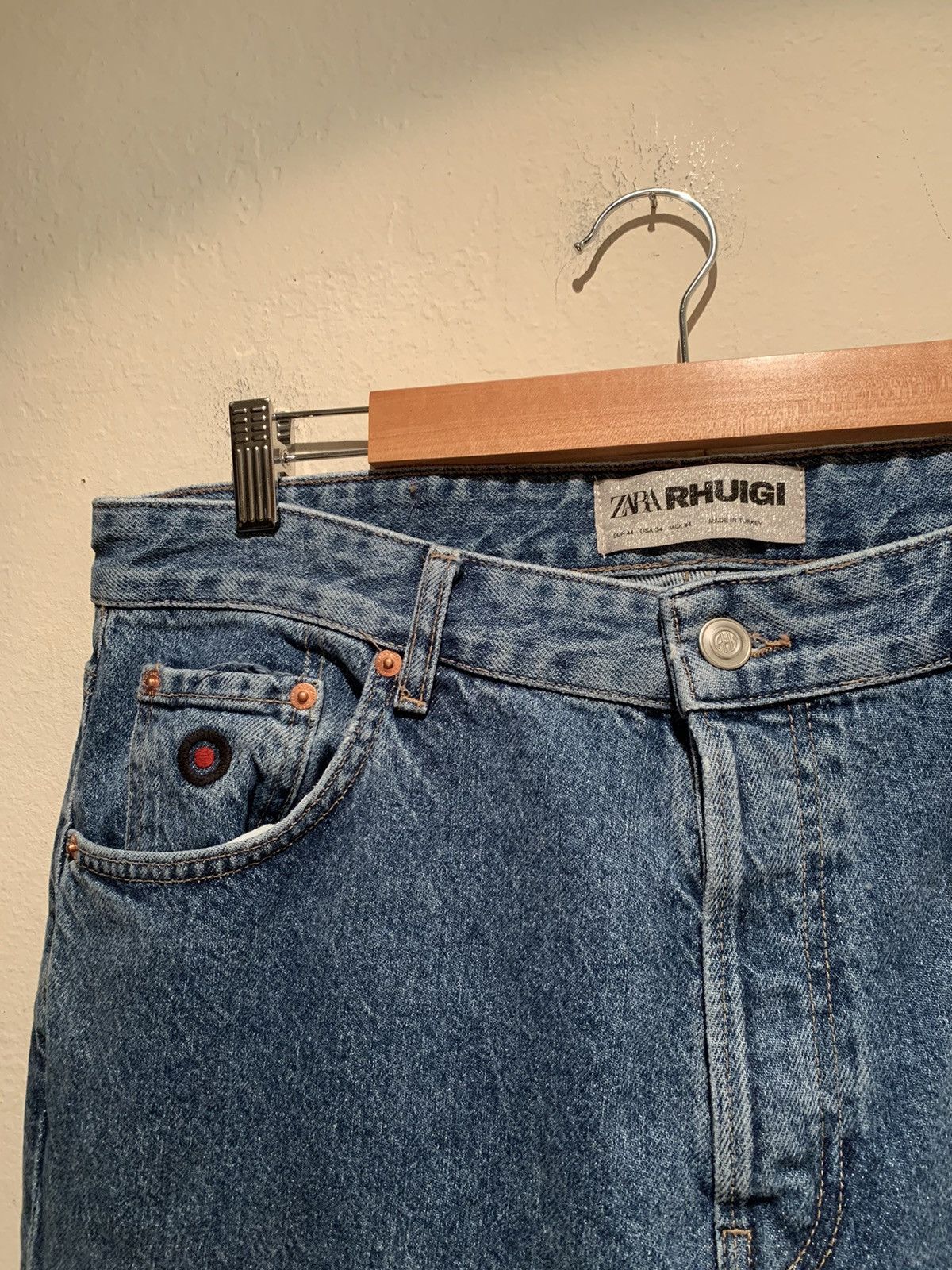 Rhude × Zara *RARE* New Rhude x Zara Rhuigi Turkish Made Denim Jeans - 34 Size US 34 / EU 50 - 5 Thumbnail