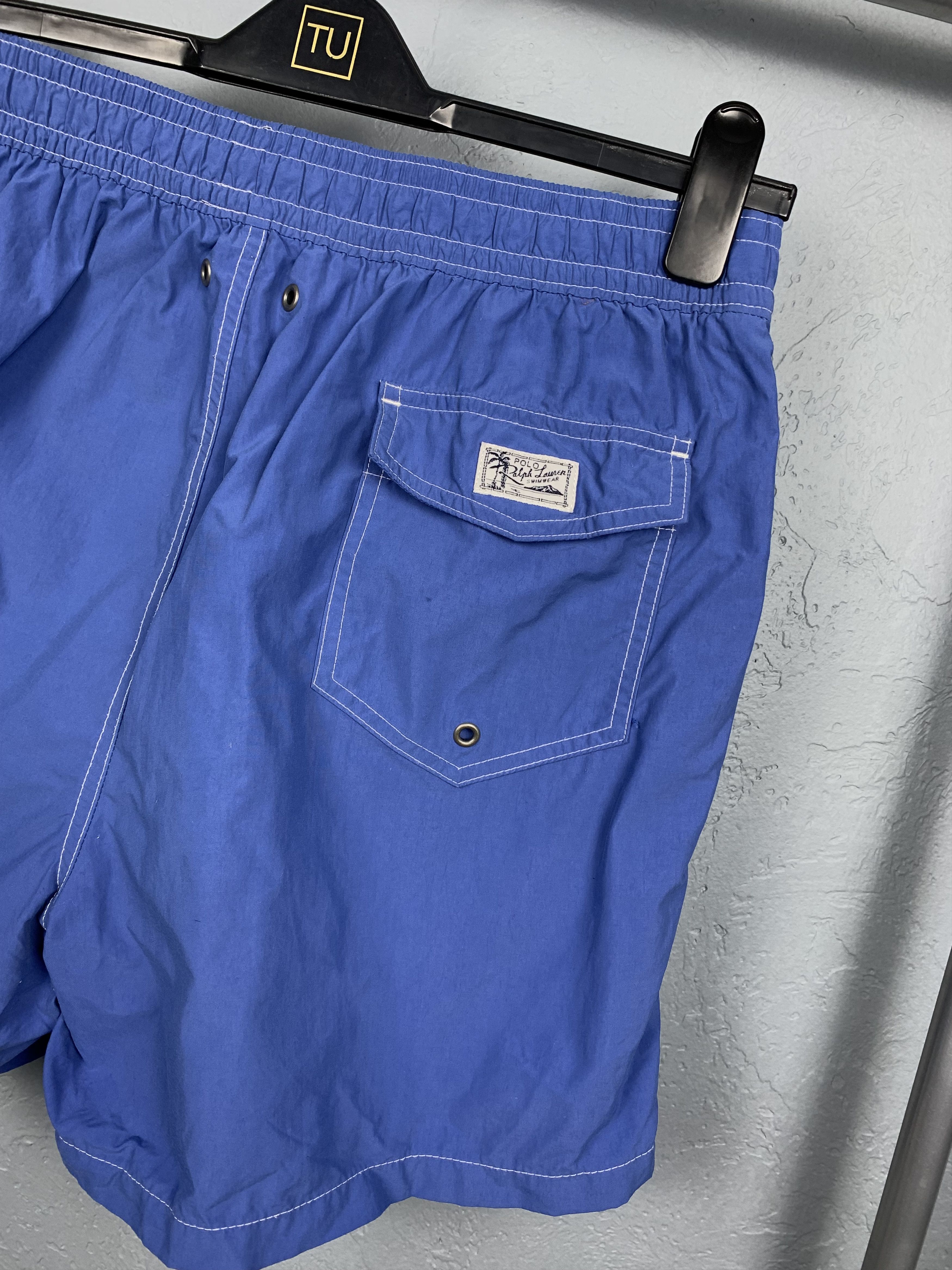 Polo Ralph Lauren × Ralph Lauren × Vintage Polo Ralph Lauren Vintage Mens Nylon Swimming Shorts Size US 34 / EU 50 - 6 Thumbnail