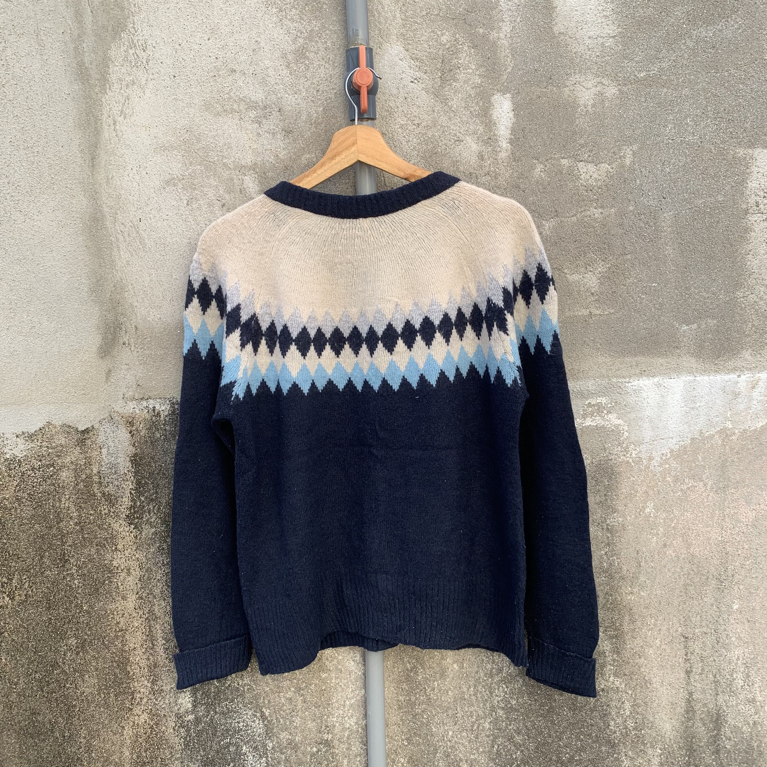Japanese Brand Icelandic Pattern Japanese Cardigan Knit Arts Jumper Sweater Size S / US 4 / IT 40 - 8 Thumbnail
