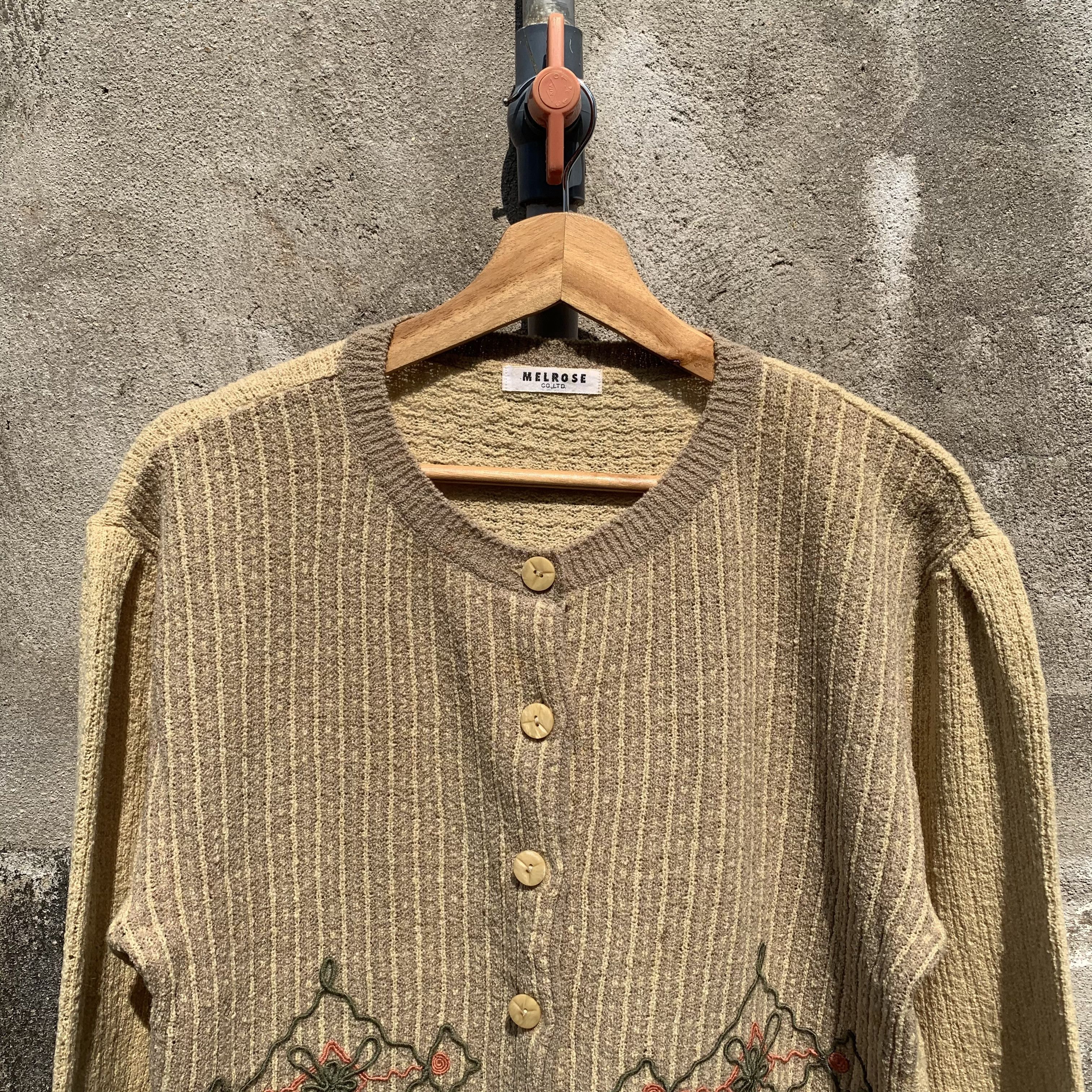 Japanese Brand Vintage Melrose Knit Jumper Cropped Cardigan Sweater Size M / US 6-8 / IT 42-44 - 2 Thumbnail