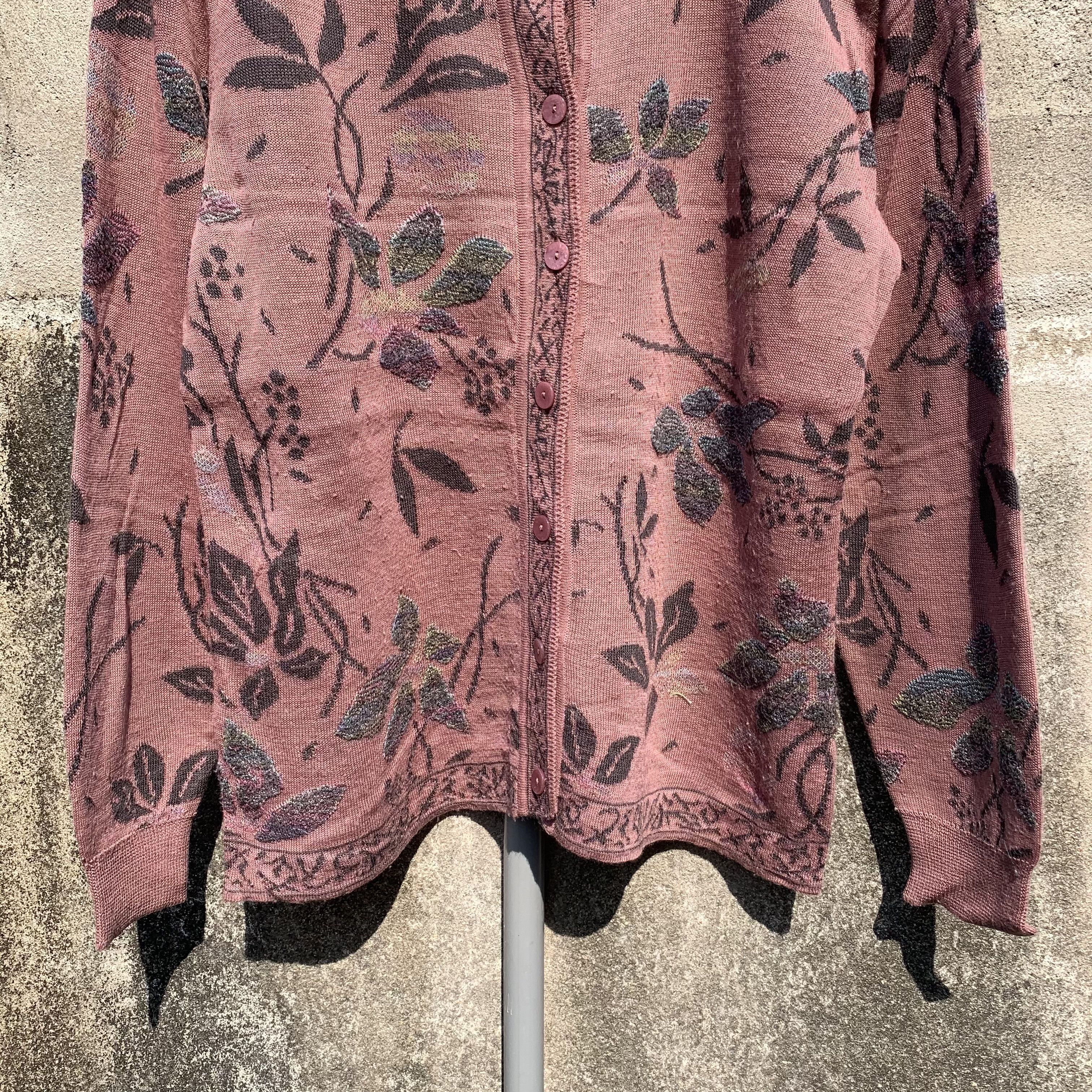 Japanese Brand Ladies Fashion Knit Full Button Double Breast Cardigan Size ONE SIZE - 3 Thumbnail
