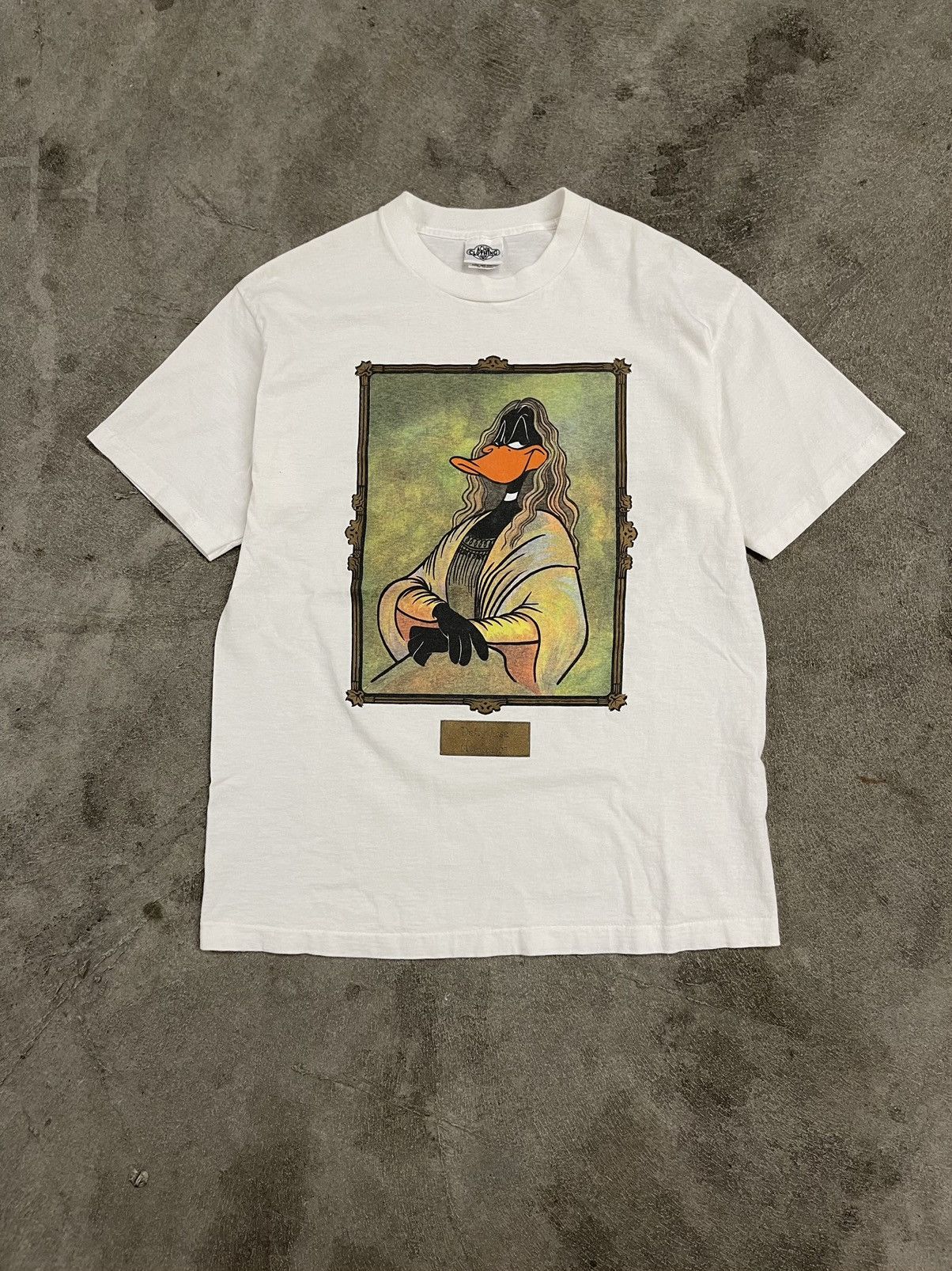 Vintage Looney Tunes Mona Lisa Daffy Duck T Shirt