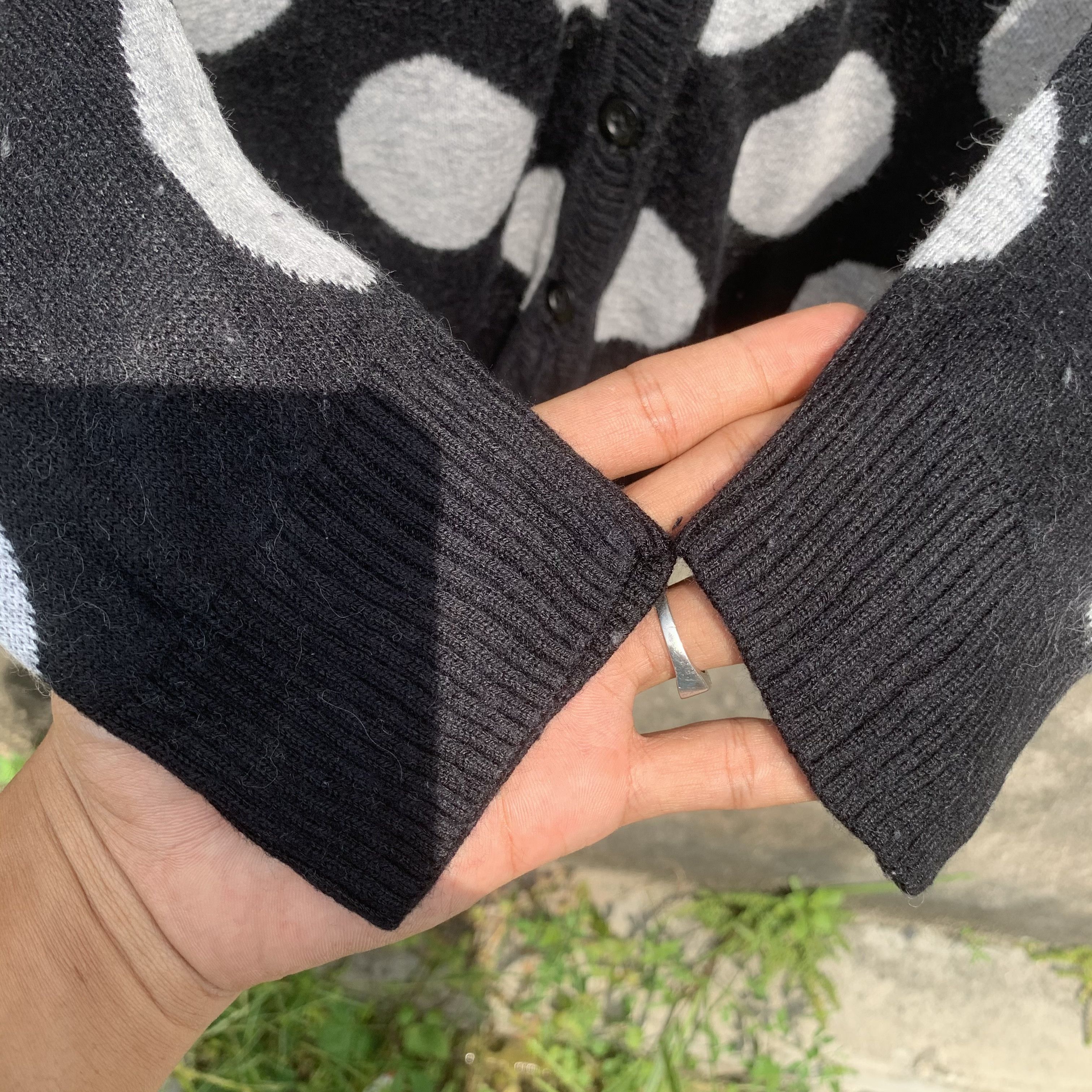 agnes b. Agnes B. Knit Jumper Circle PatternPulloverCardigan Sweater Size S / US 4 / IT 40 - 7 Thumbnail