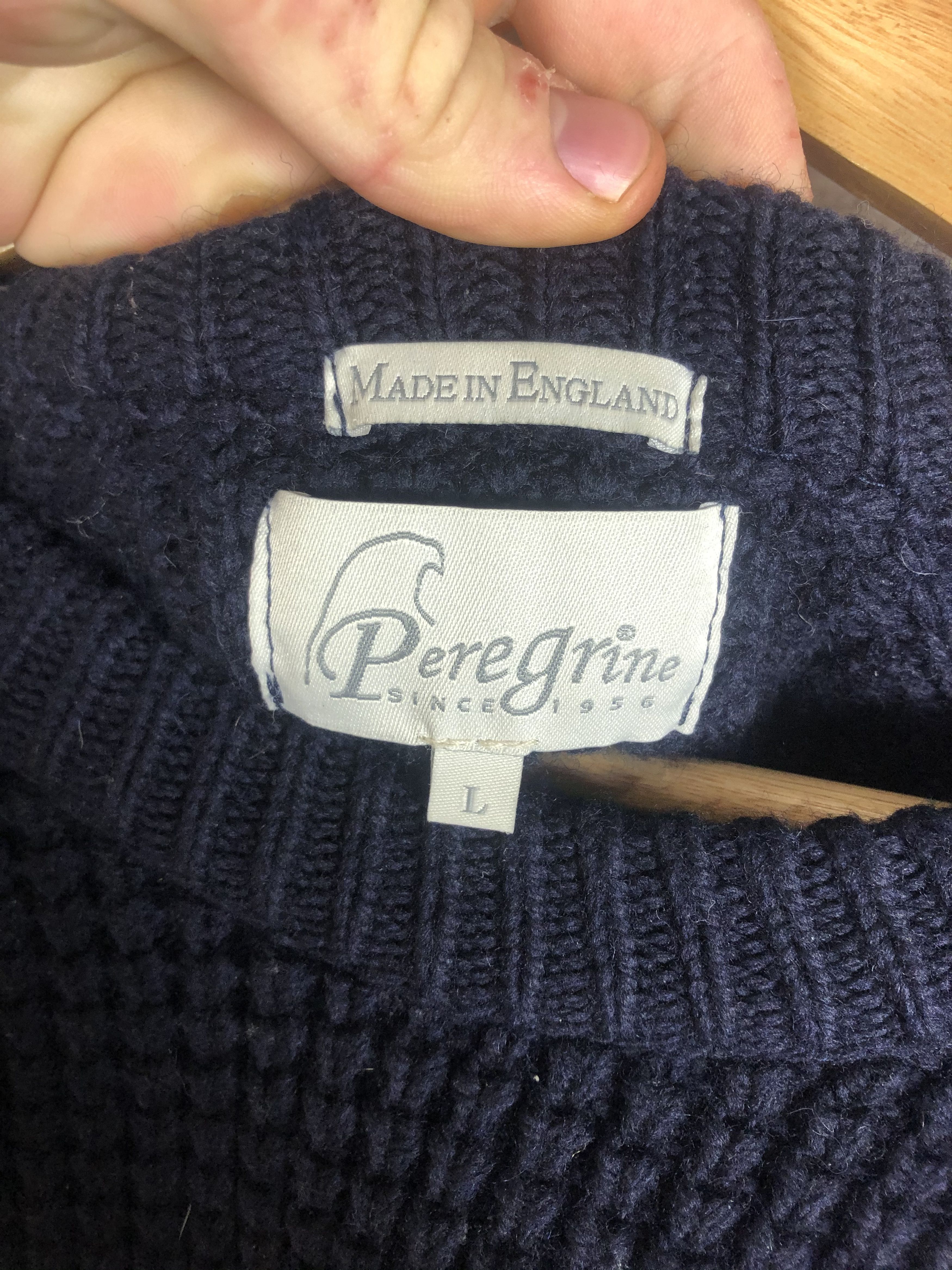 Peregrine Vintage Peregrine Waffle Knit Wool Sweater Size US L / EU 52-54 / 3 - 4 Thumbnail