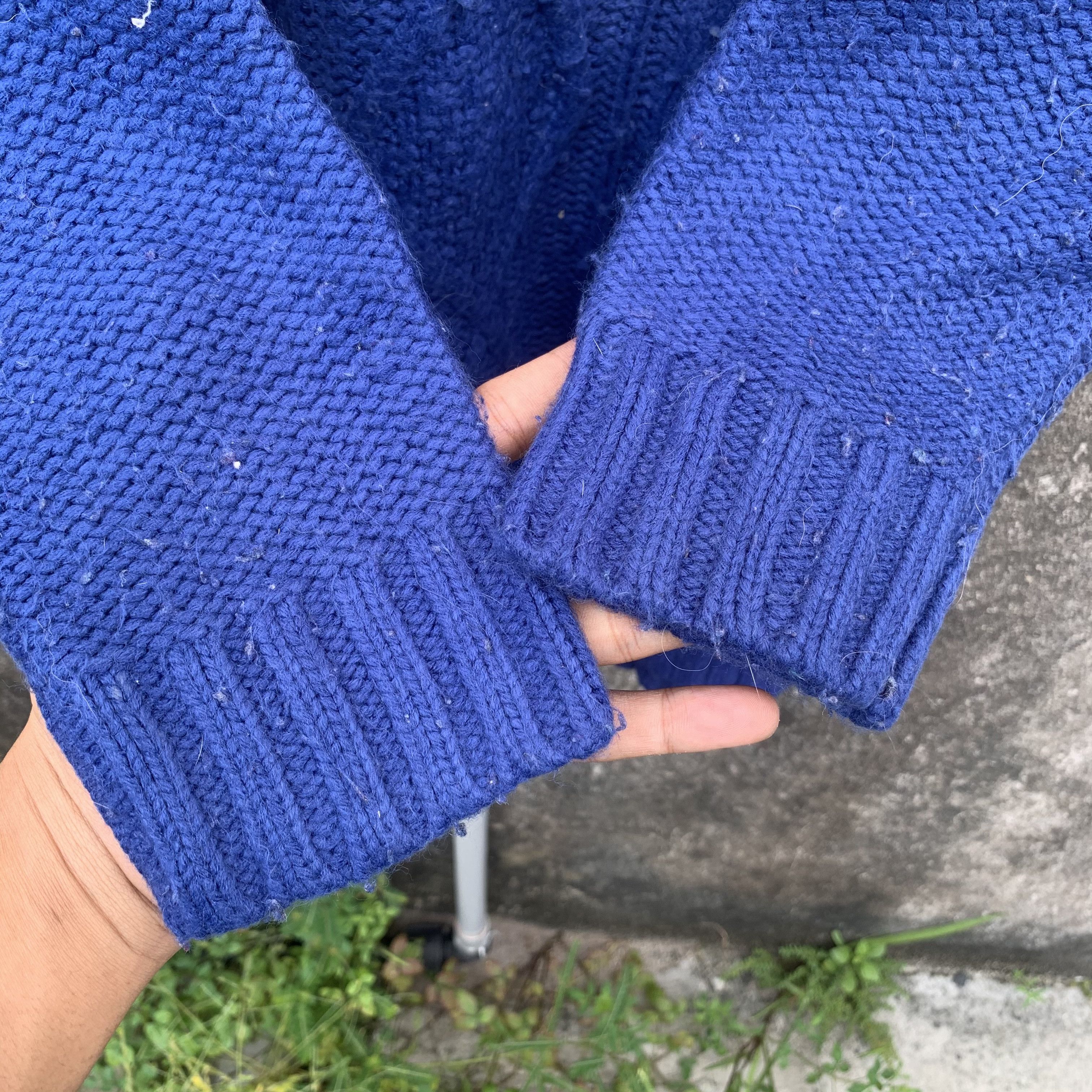 Aran Isles Knitwear JAPANESE Knit Tricolor Baggy Jumper Pullover Sweater Size L / US 10 / IT 46 - 7 Thumbnail