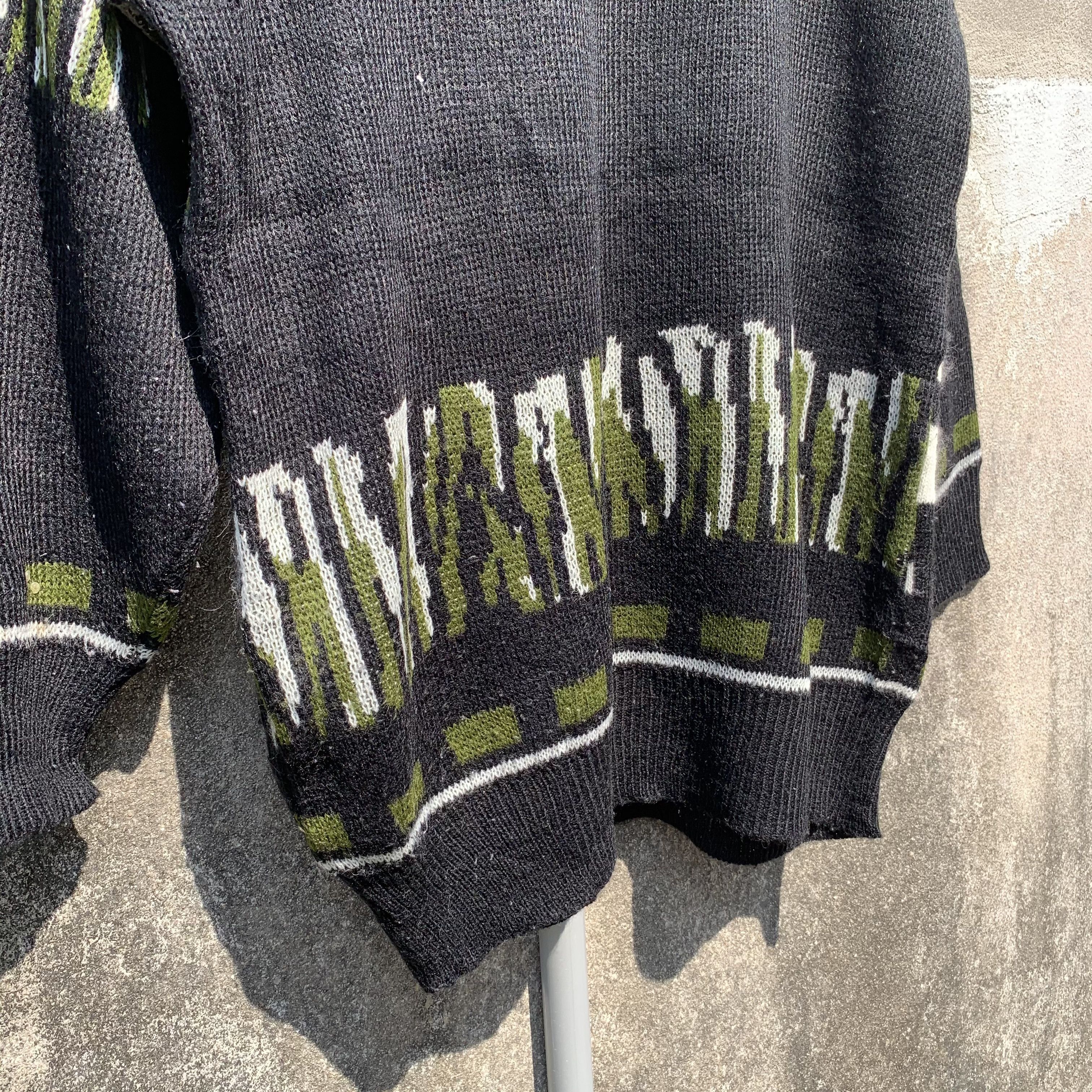 Vintage Vintage 90’s Grid Lagan Knit Jumper Double Breast Sweater Size M / US 6-8 / IT 42-44 - 14 Thumbnail