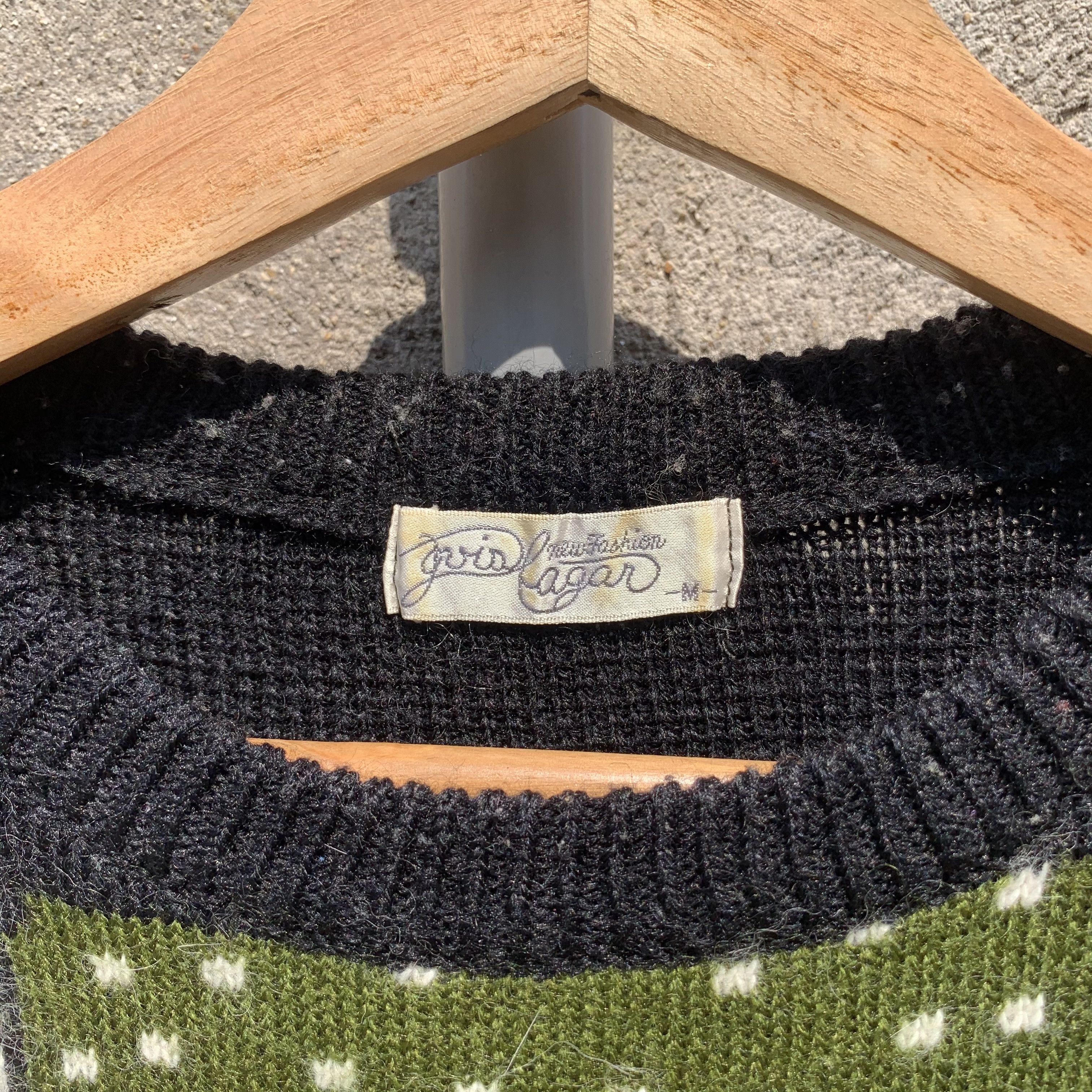 Vintage Vintage 90’s Grid Lagan Knit Jumper Double Breast Sweater Size M / US 6-8 / IT 42-44 - 7 Thumbnail
