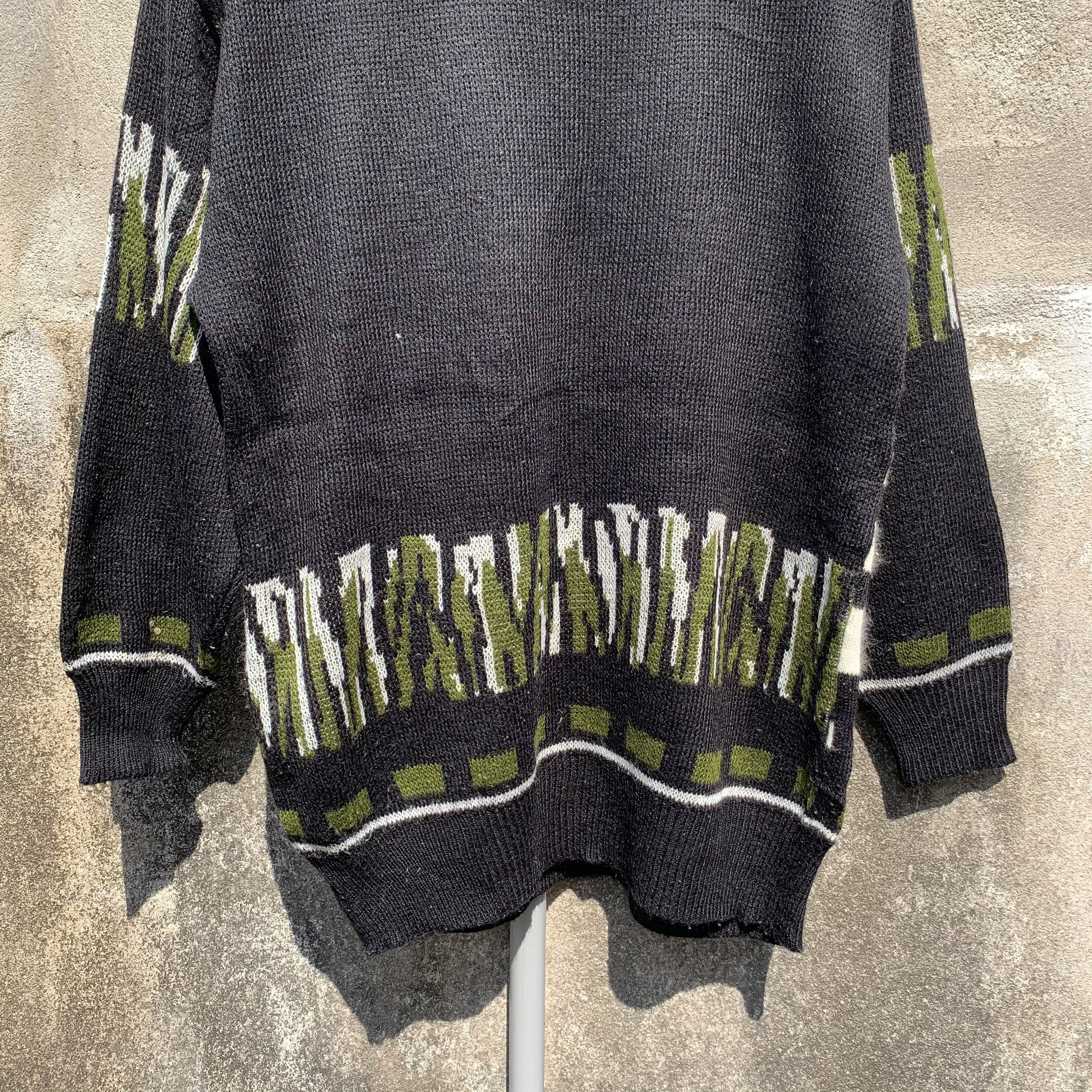 Vintage Vintage 90’s Grid Lagan Knit Jumper Double Breast Sweater Size M / US 6-8 / IT 42-44 - 13 Thumbnail