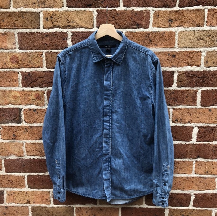 Ksubi Exit Dust Chambray Shirt Size US M / EU 48-50 / 2 - 1 Thumbnail