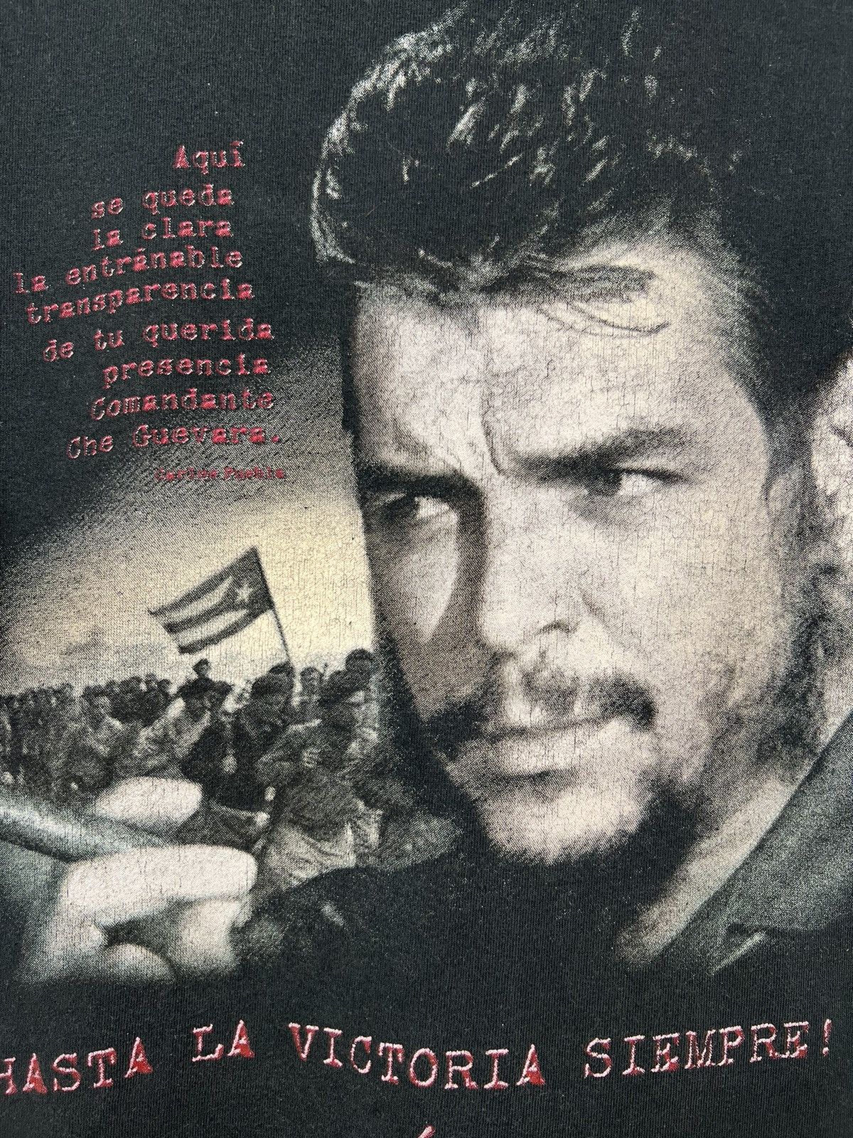 Band Tees × Vintage Che Guevara Vintage T shirt , Hasta La Victoria Size US XL / EU 56 / 4 - 3 Thumbnail