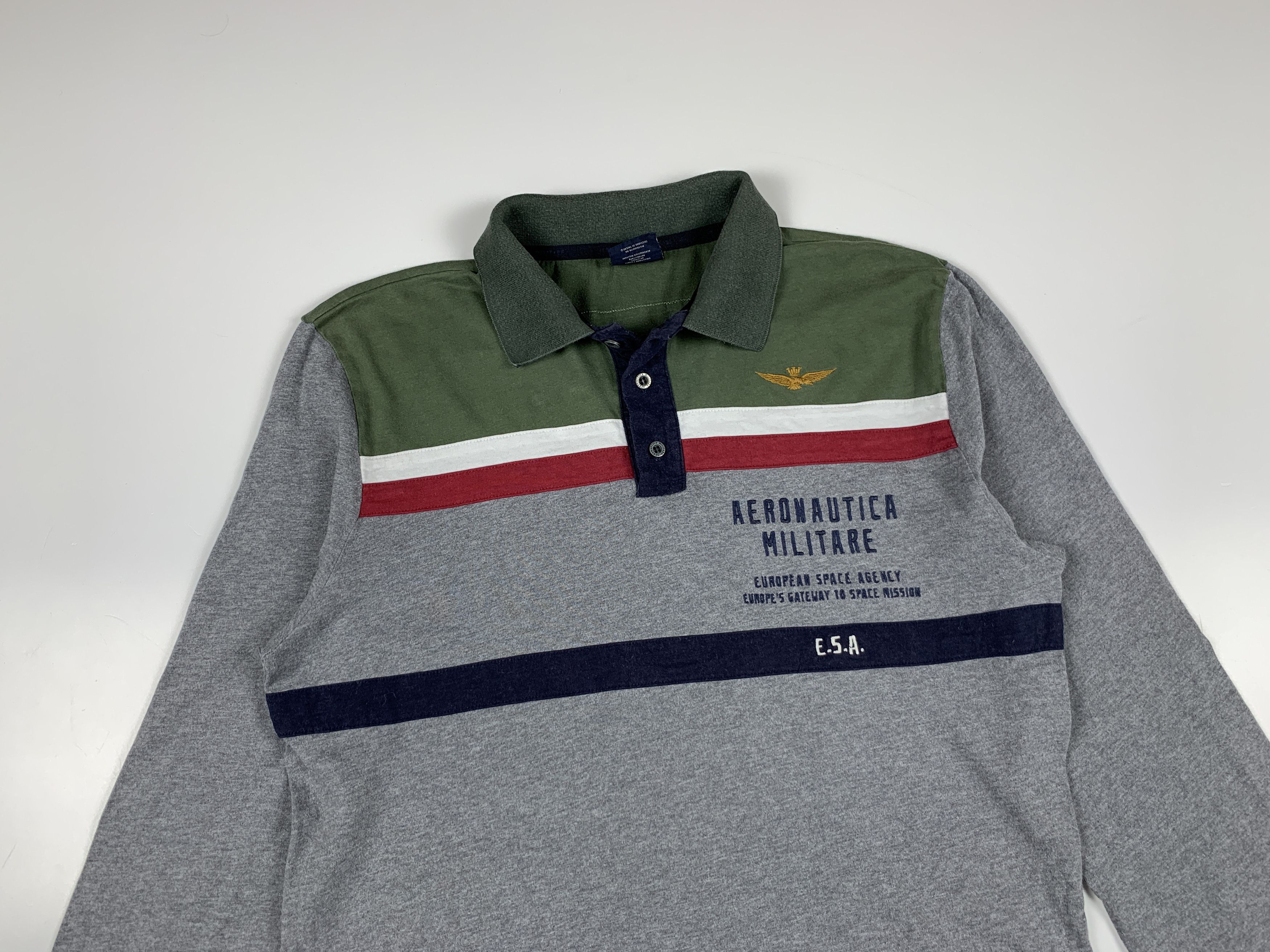 Aeronautica Militare Aeronautica Militare Polo Long Sleeve T-shirt Size US L / EU 52-54 / 3 - 3 Thumbnail