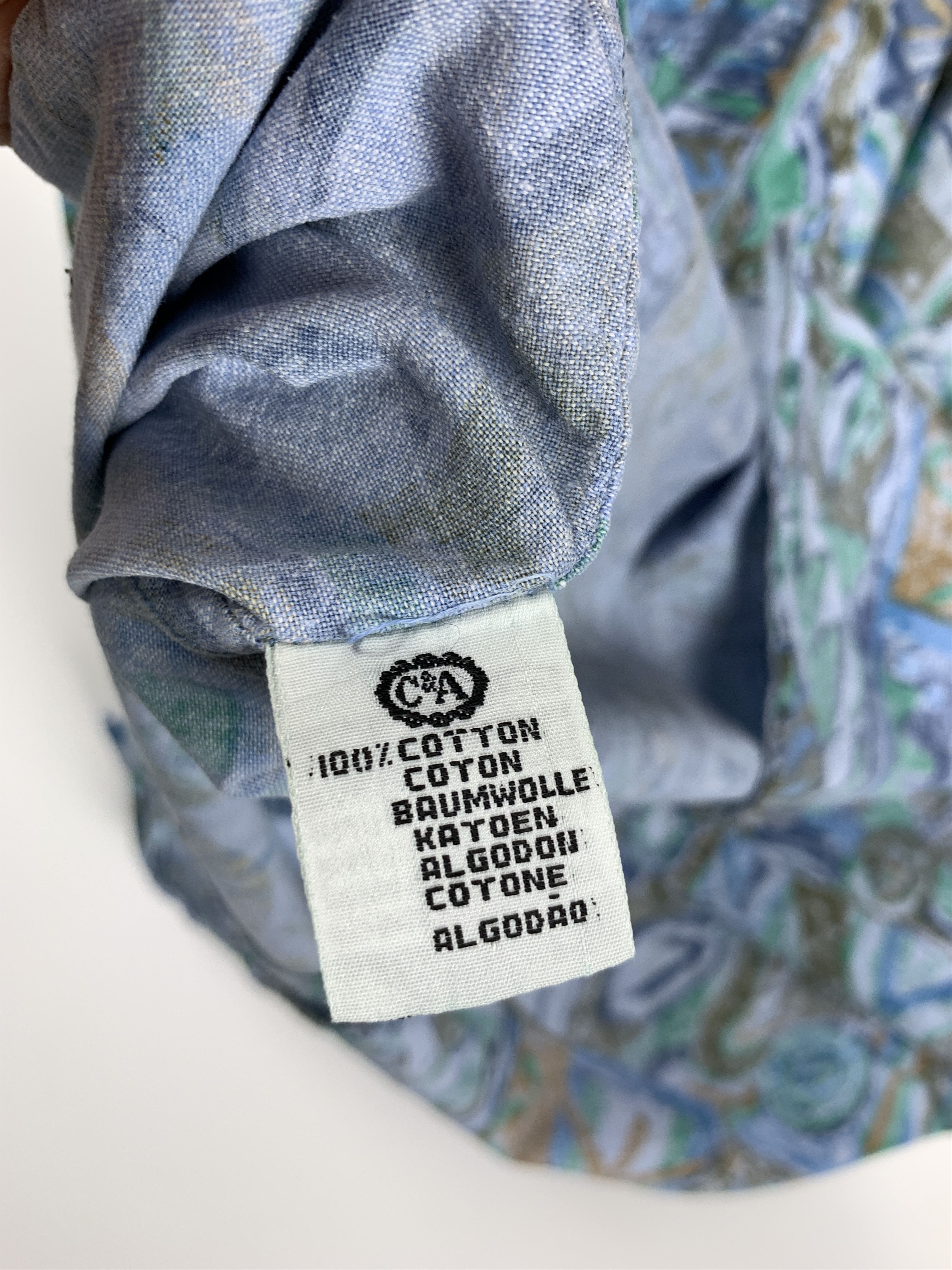 C&A 90's Avanti C & A Vintage Abstract Men's Short Sleeve Shirt Size US L / EU 52-54 / 3 - 6 Thumbnail