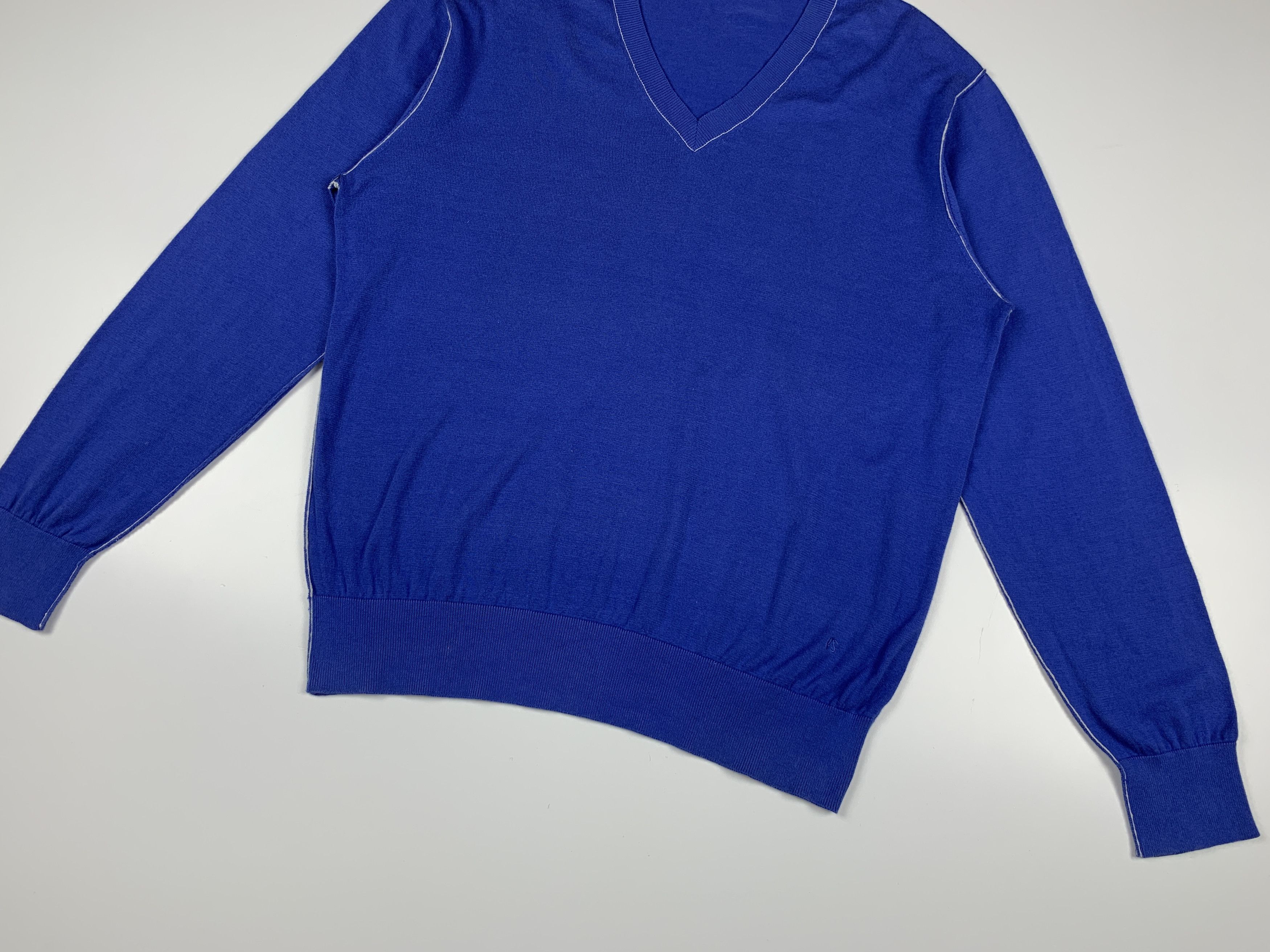 Paul Smith Men's PS Paul Smith V-neck Cotton Light Sweater Size US XL / EU 56 / 4 - 3 Thumbnail