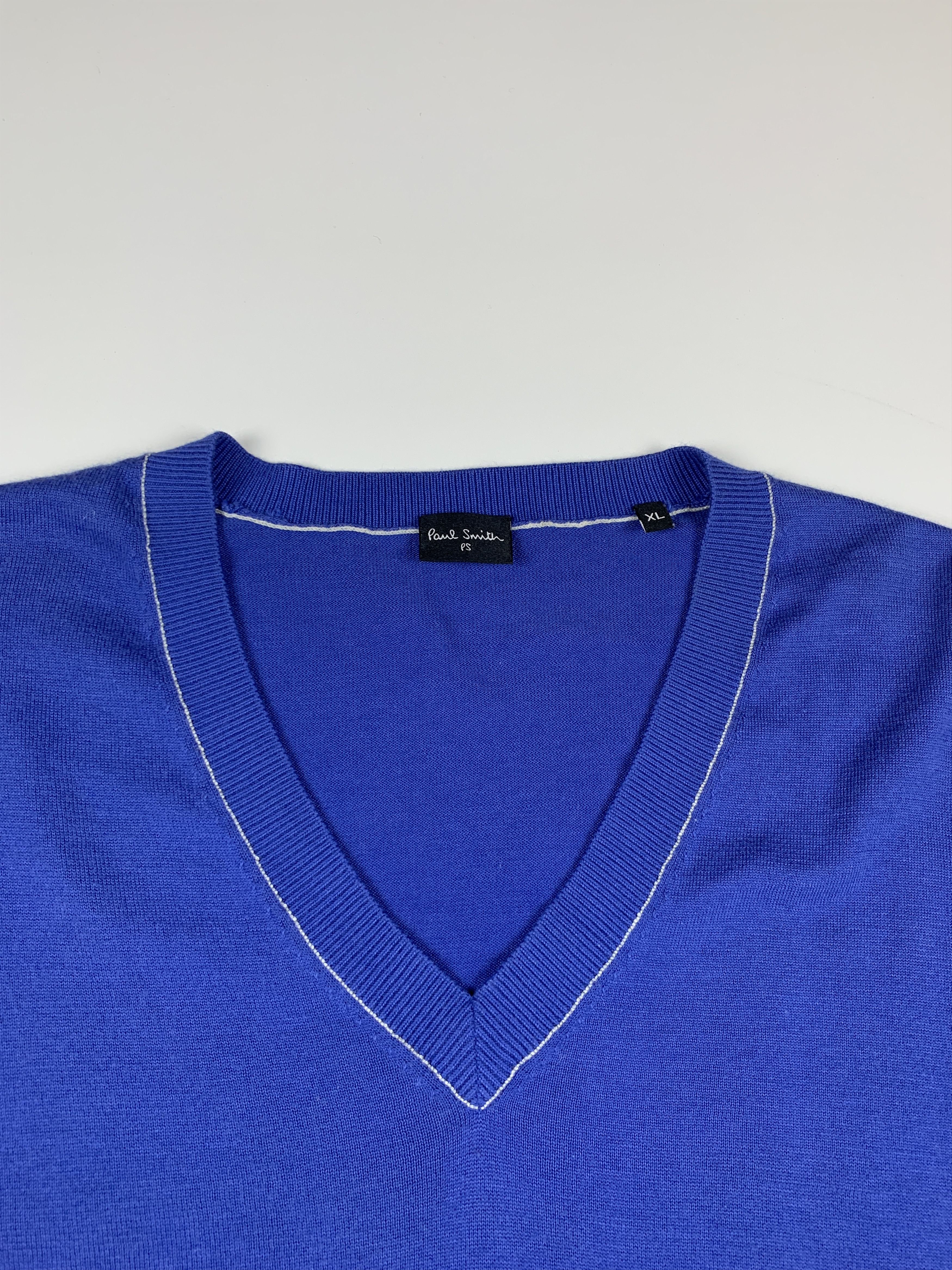 Paul Smith Men's PS Paul Smith V-neck Cotton Light Sweater Size US XL / EU 56 / 4 - 6 Thumbnail