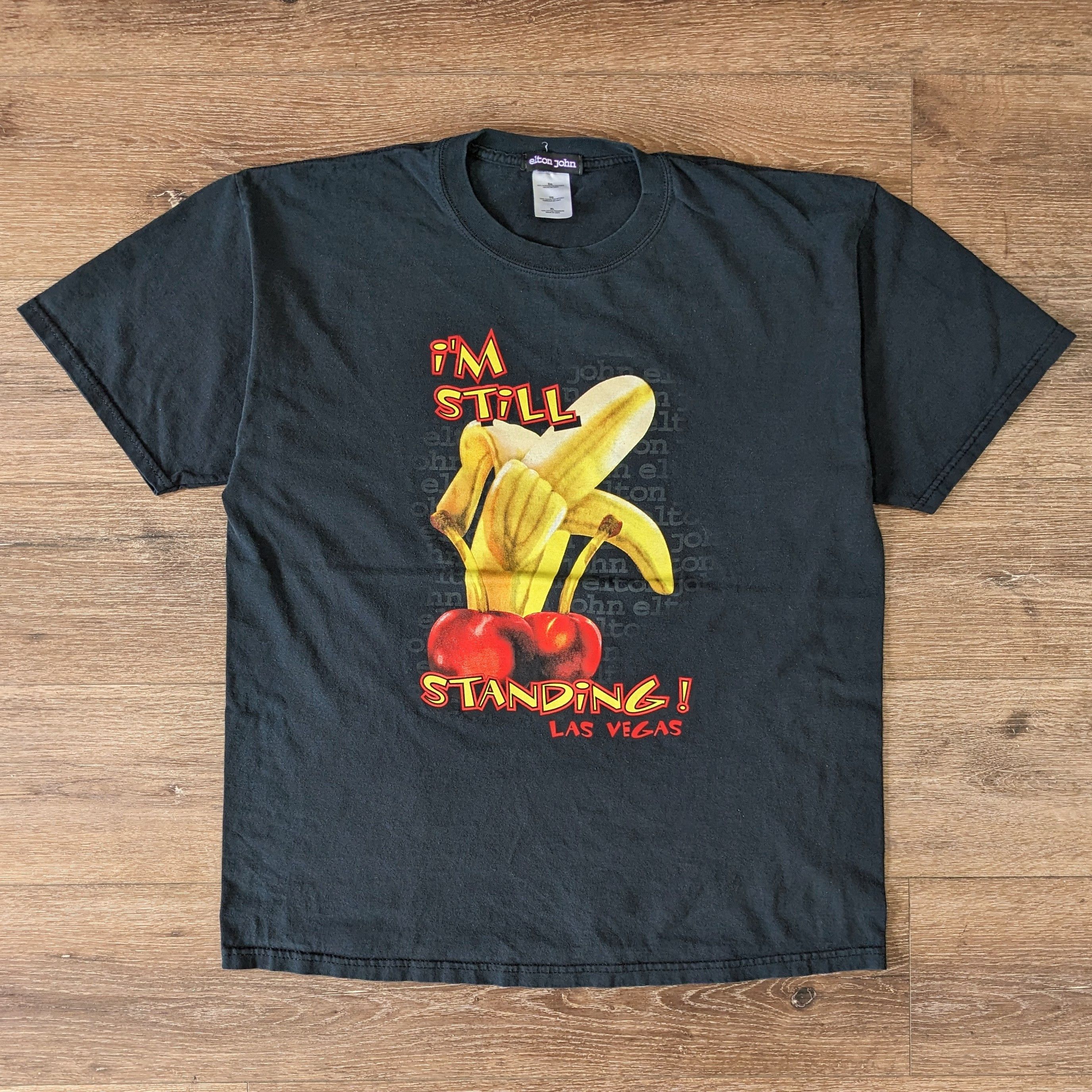 Elton John I'm Still Standing Las Vegas banana t-shirt