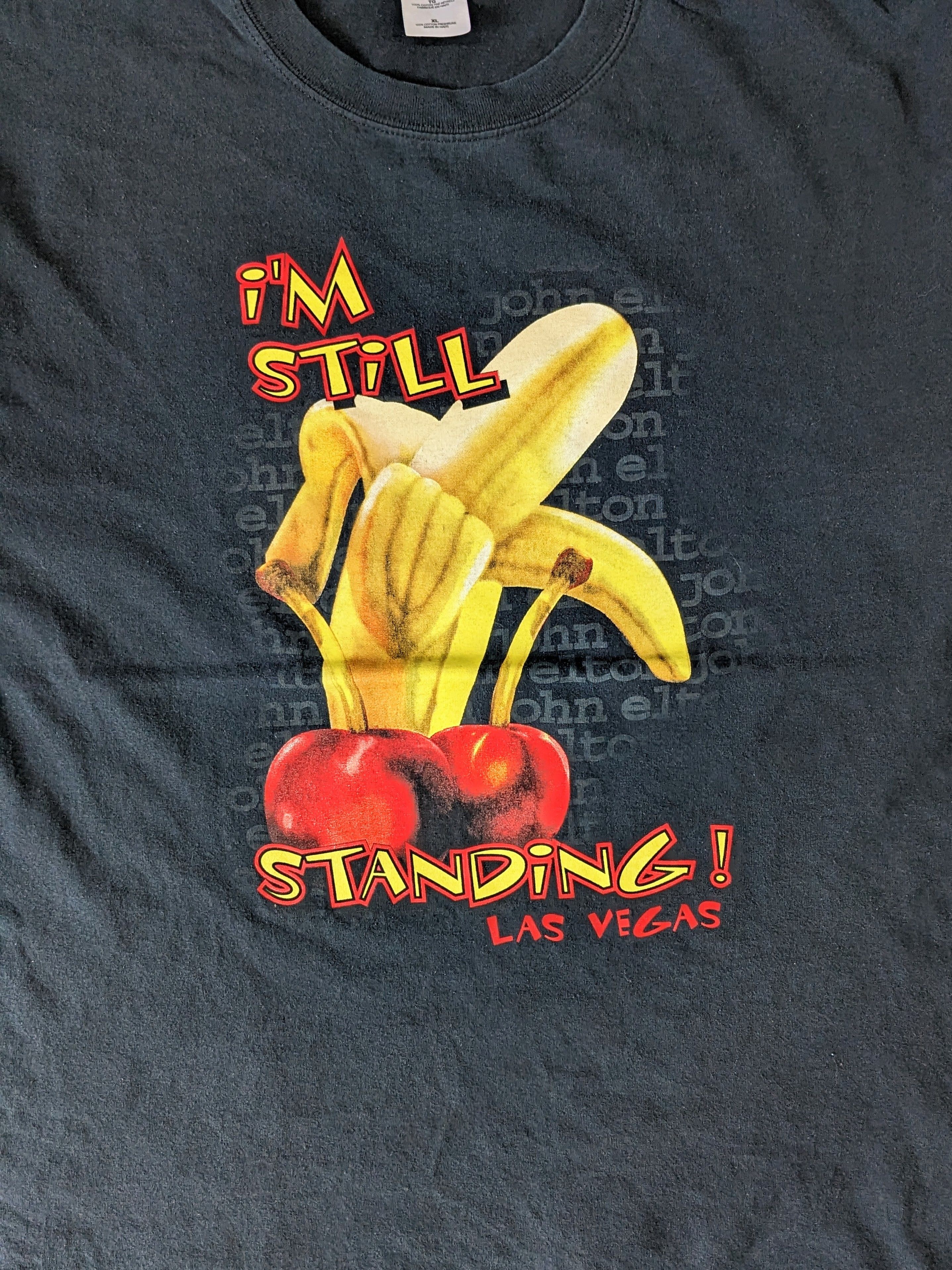 Elton John I'm Still Standing Las Vegas banana t-shirt