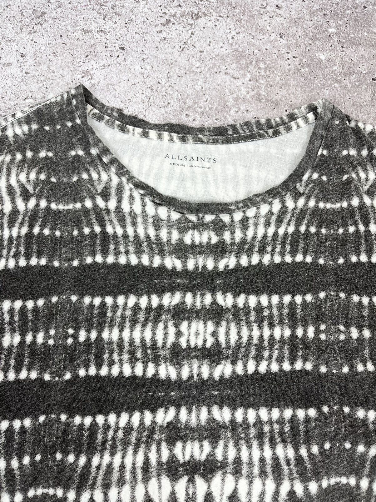 Allsaints Allsaints Folds SS Crew Abstraction T Shirt Size US M / EU 48-50 / 2 - 3 Thumbnail