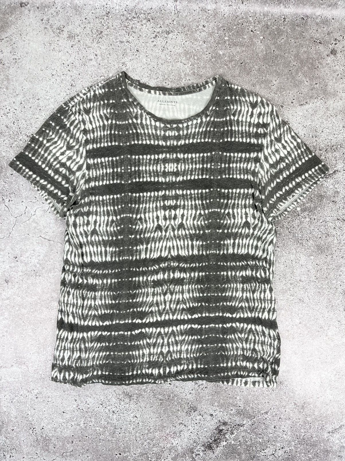 Allsaints Allsaints Folds SS Crew Abstraction T Shirt Size US M / EU 48-50 / 2 - 1 Thumbnail