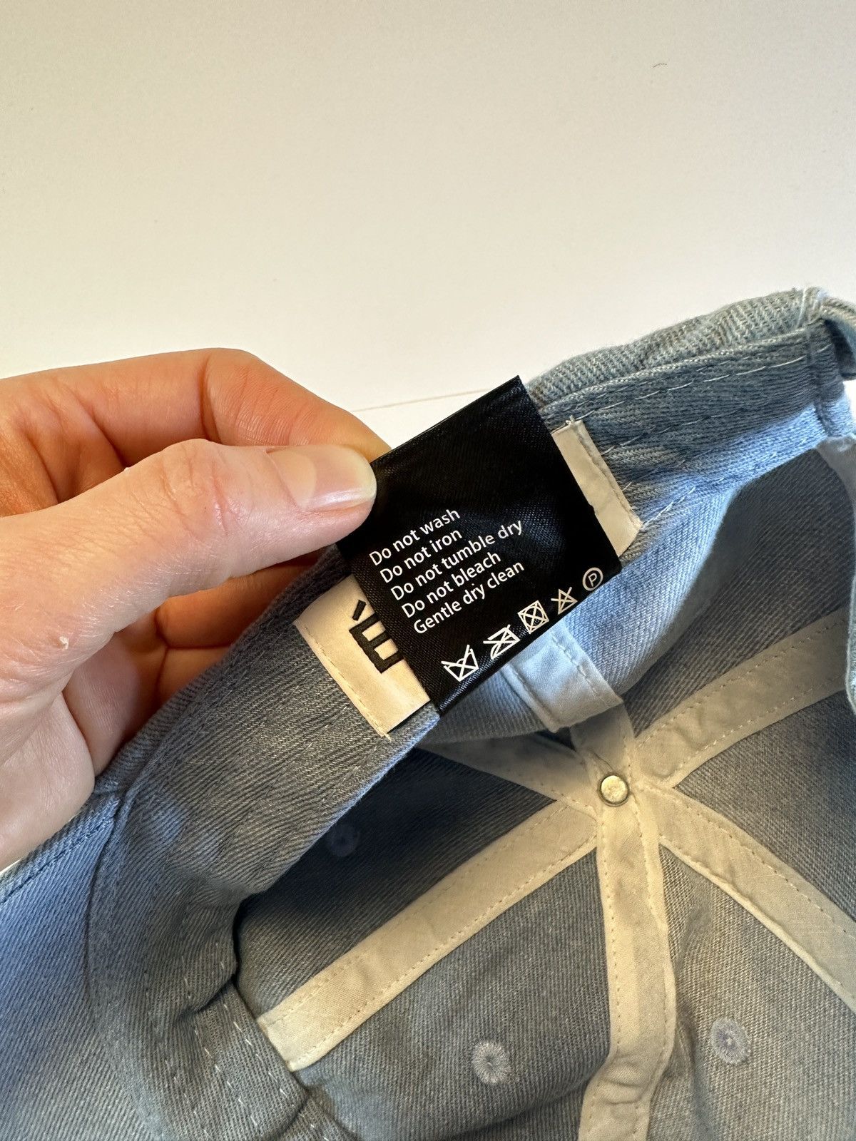 Etudes Etudes Blue Denim Booster Cap Size ONE SIZE - 5 Thumbnail