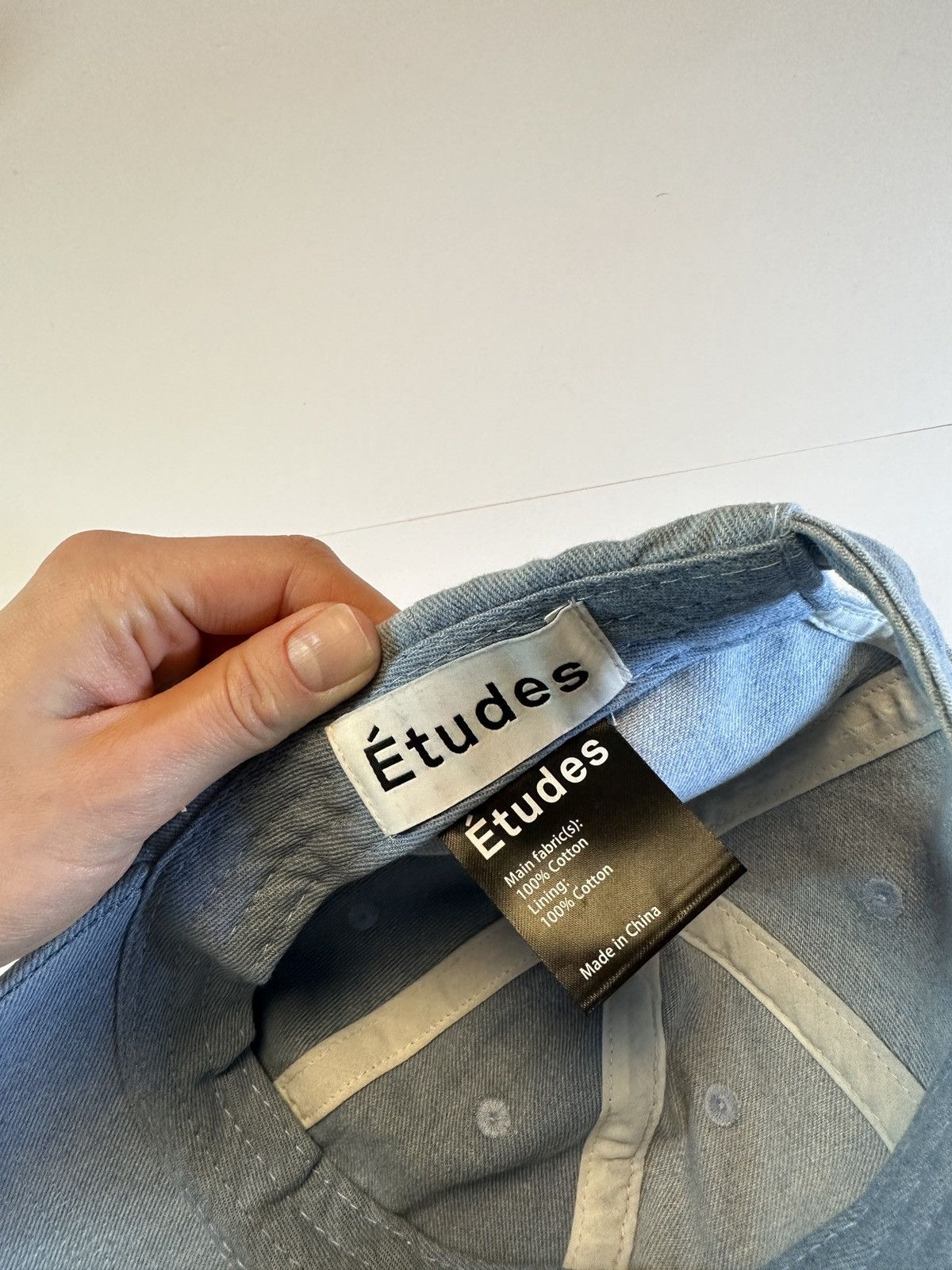 Etudes Etudes Blue Denim Booster Cap Size ONE SIZE - 4 Thumbnail
