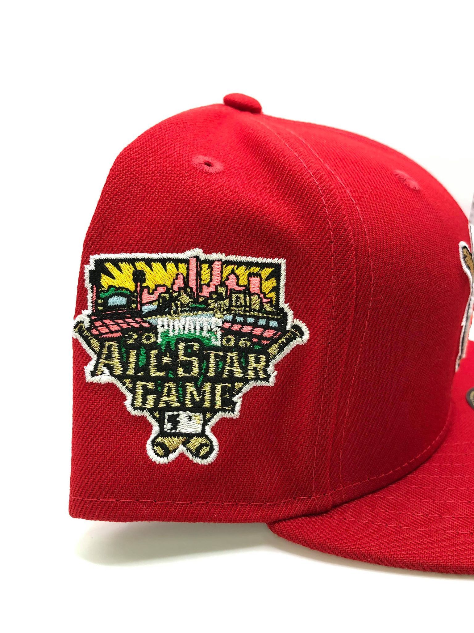 Hat Club × MLB × New Era Exclusive Fitted Pittsburgh Pirates Red Pink UV 7 1/2 Size ONE SIZE - 3 Thumbnail